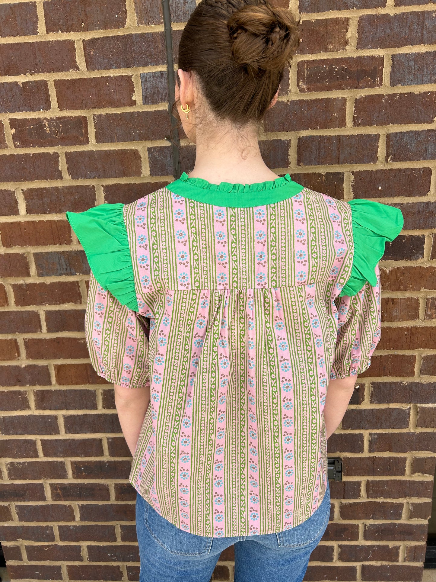 Green/Purple Spring Top