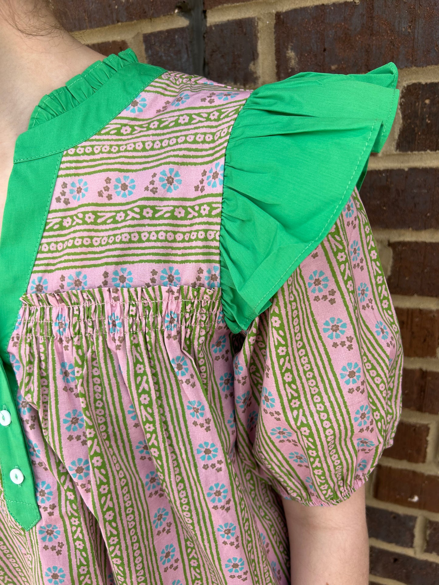 Green/Purple Spring Top