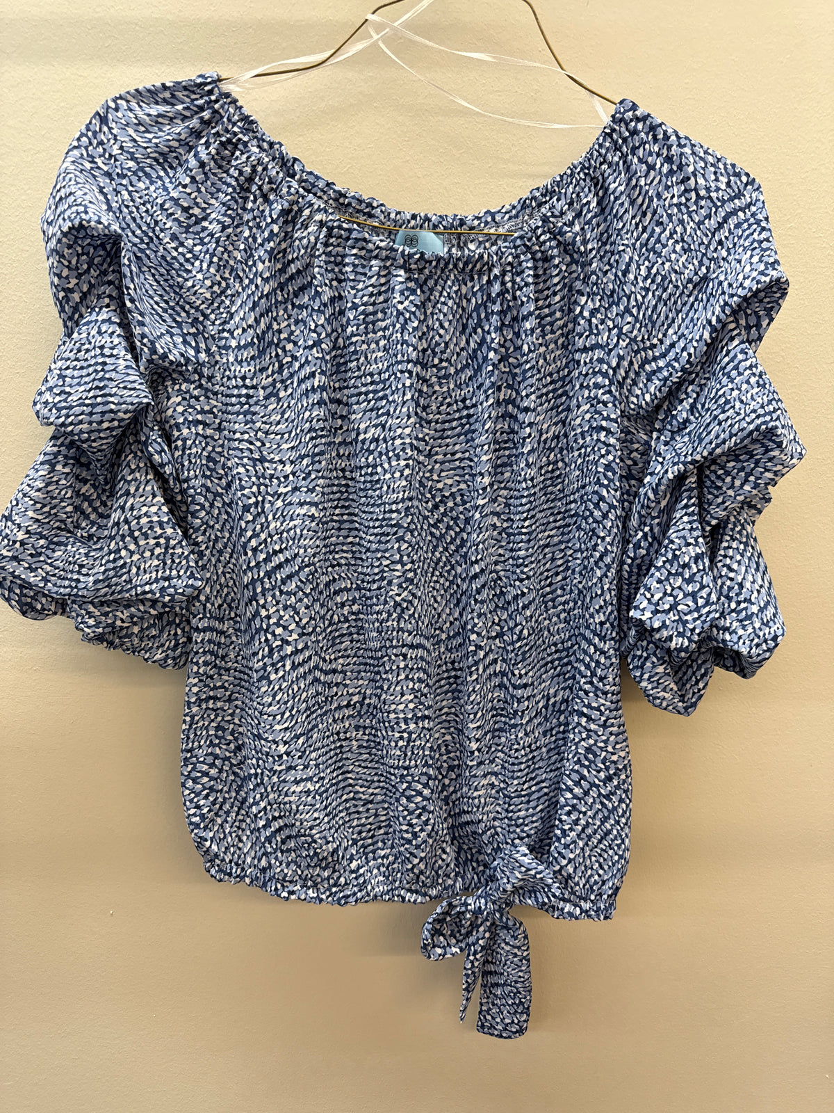 BL 0013 Blue Print Top - Small
