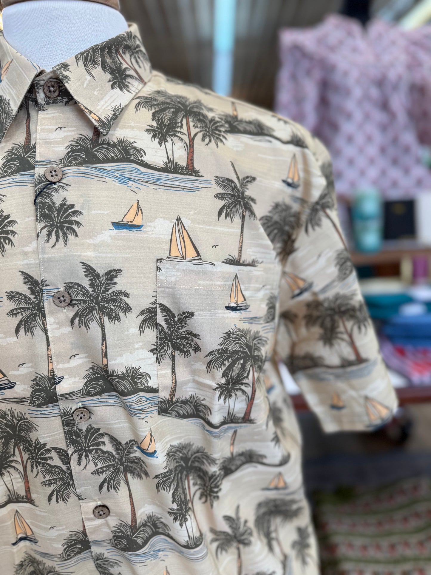 Island Time Button Up