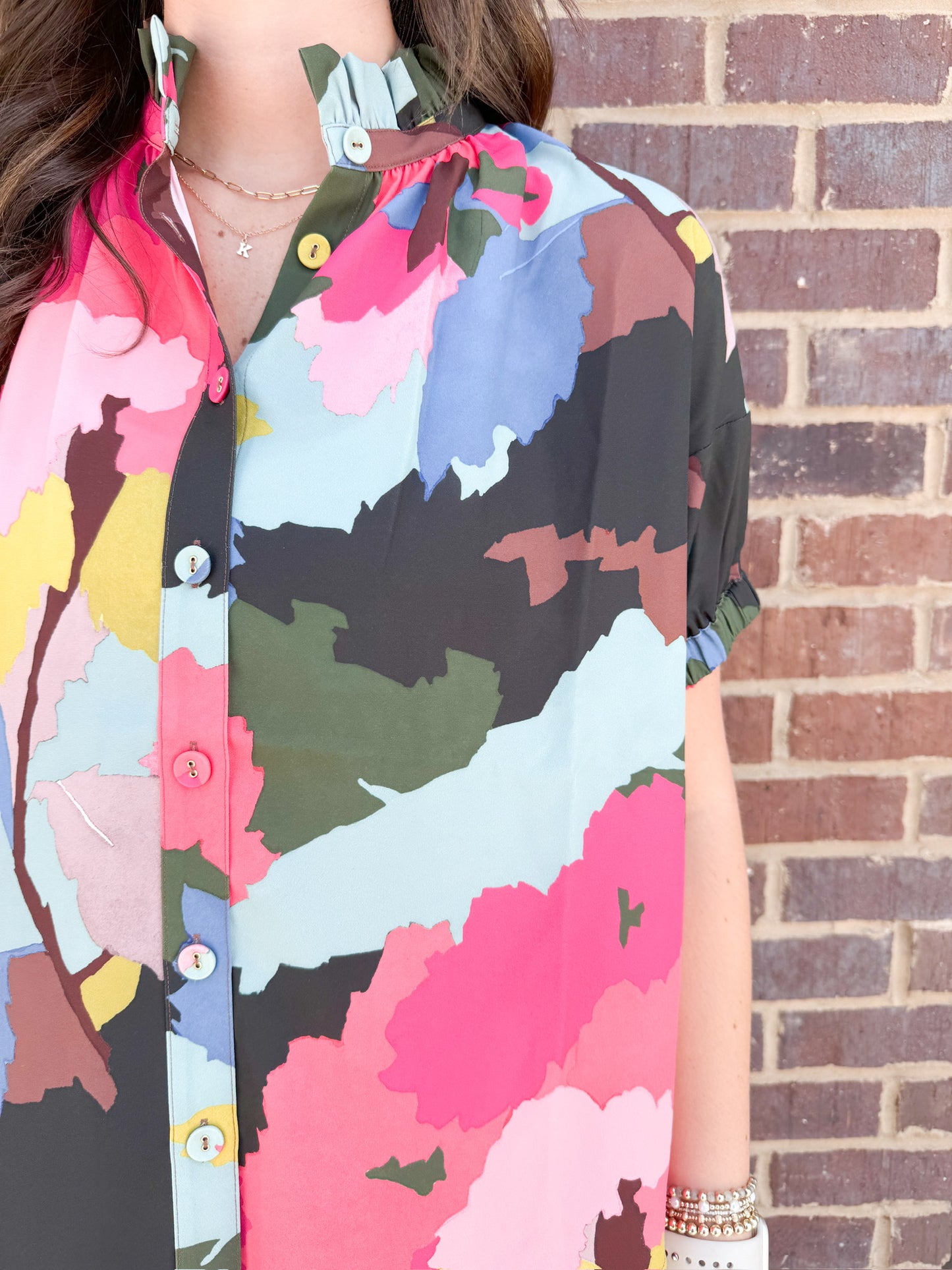 CROSBY Britt Top - Painted Floral