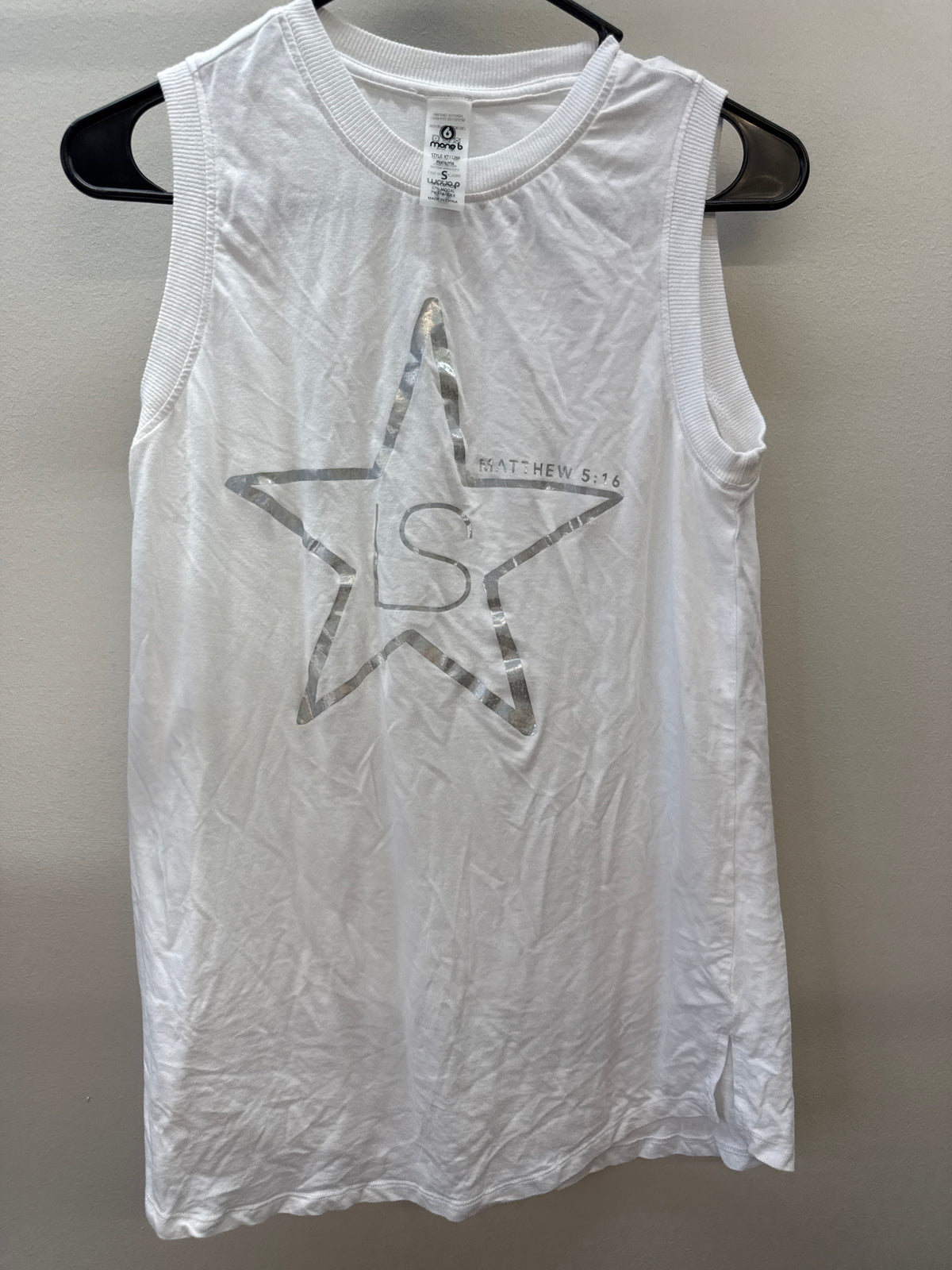 BL 0010 LS in Silver White Tank - Small