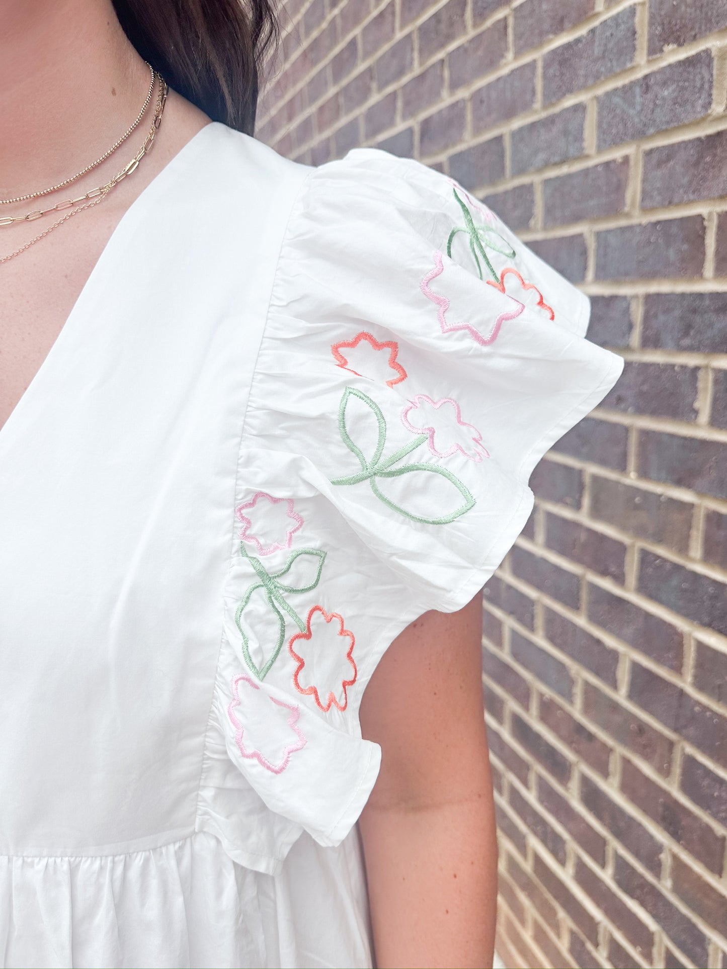 CROSBY Walker Dress - White
