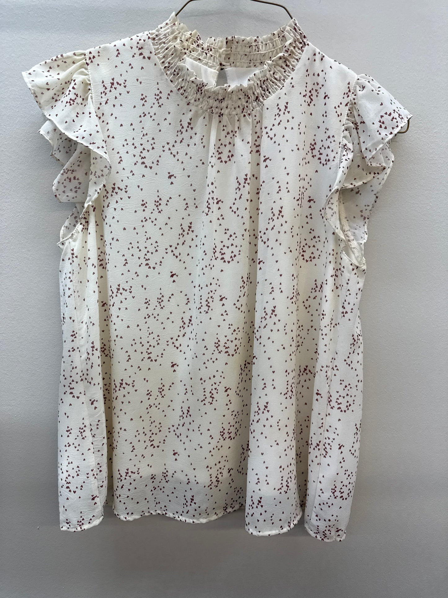 BL 0013 She+Sky Hearts Top - Medium