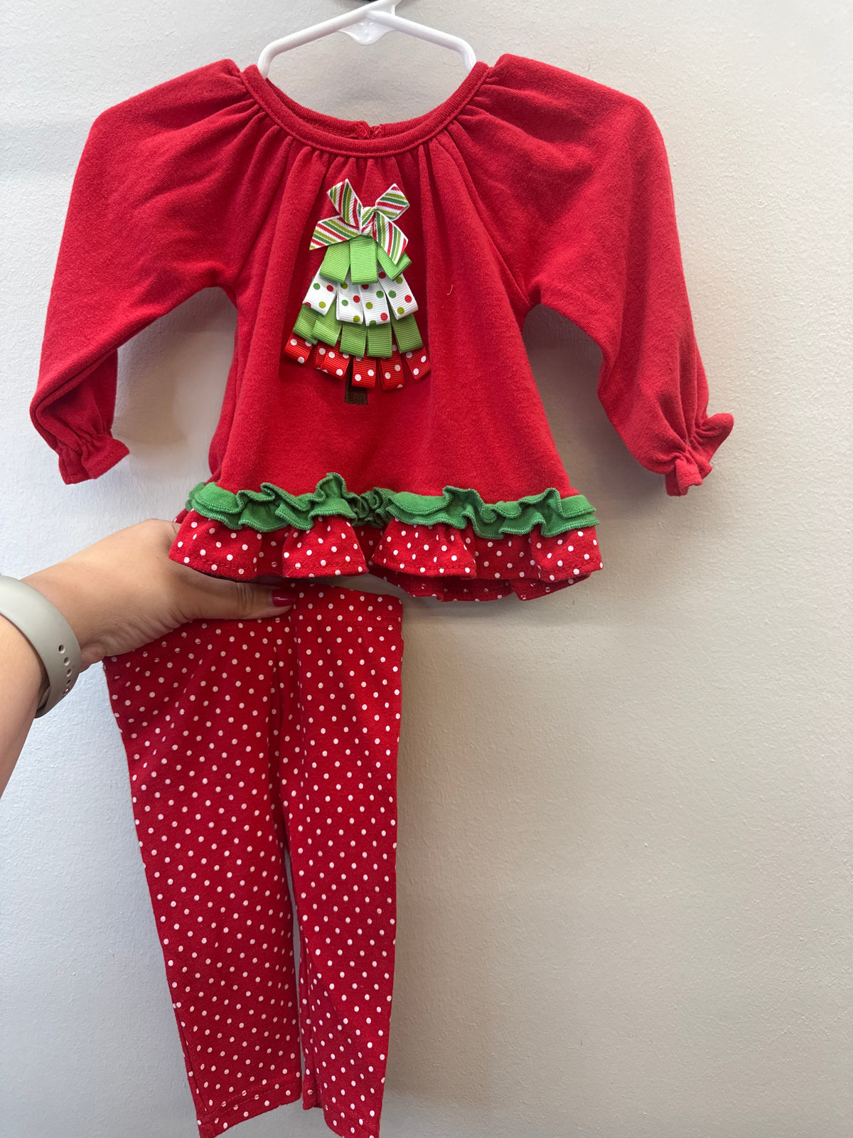 PK*0009 Christmas Tree Knit Set - 6 months