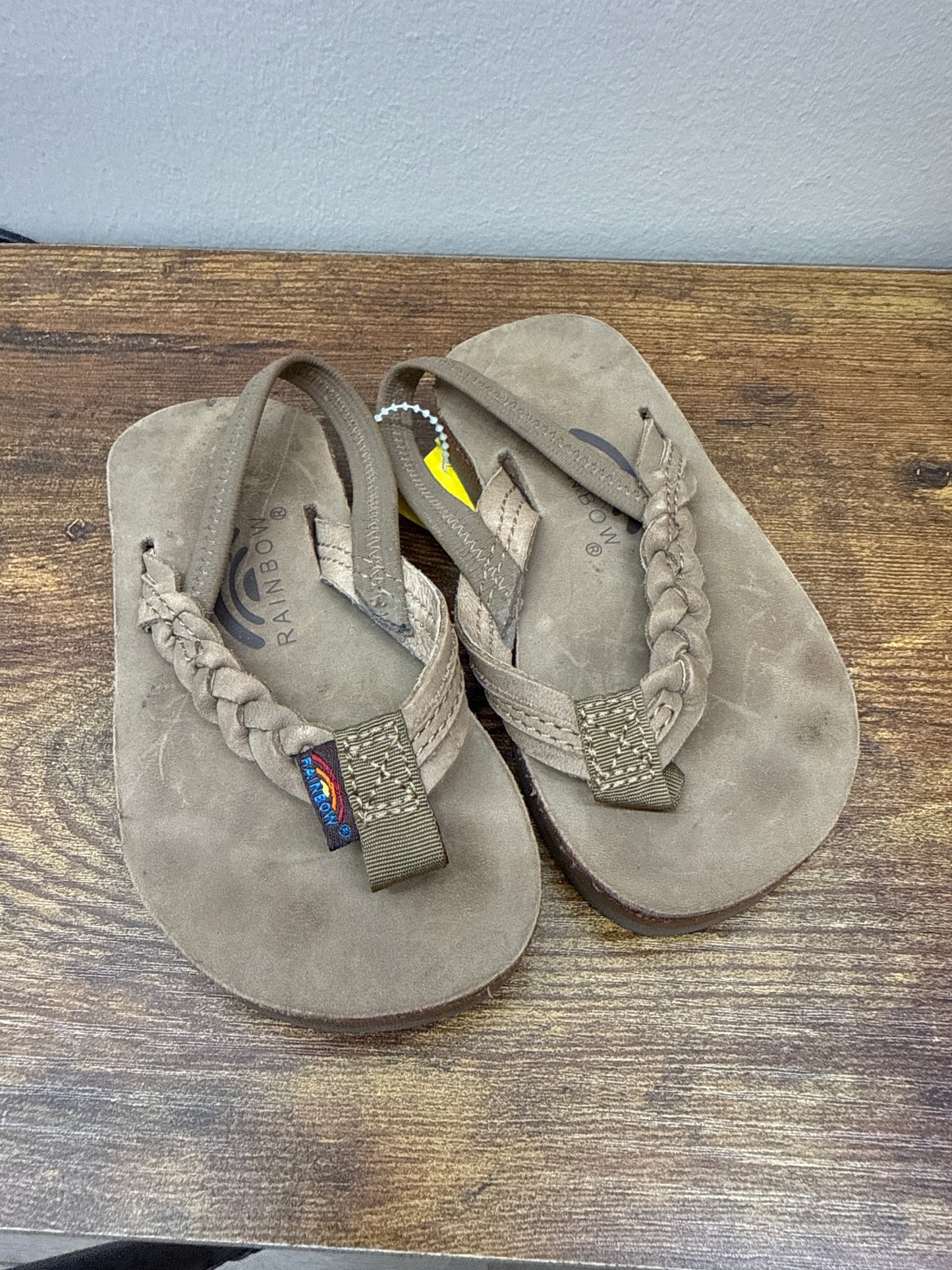 PK*0008 Rainbow Braided Flip Flops - C6