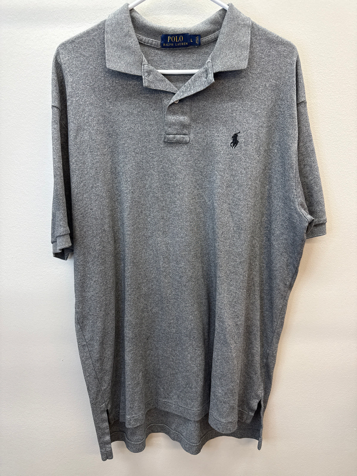 PK 0006 Ralph Lauren Grey Cotton Polo - Large