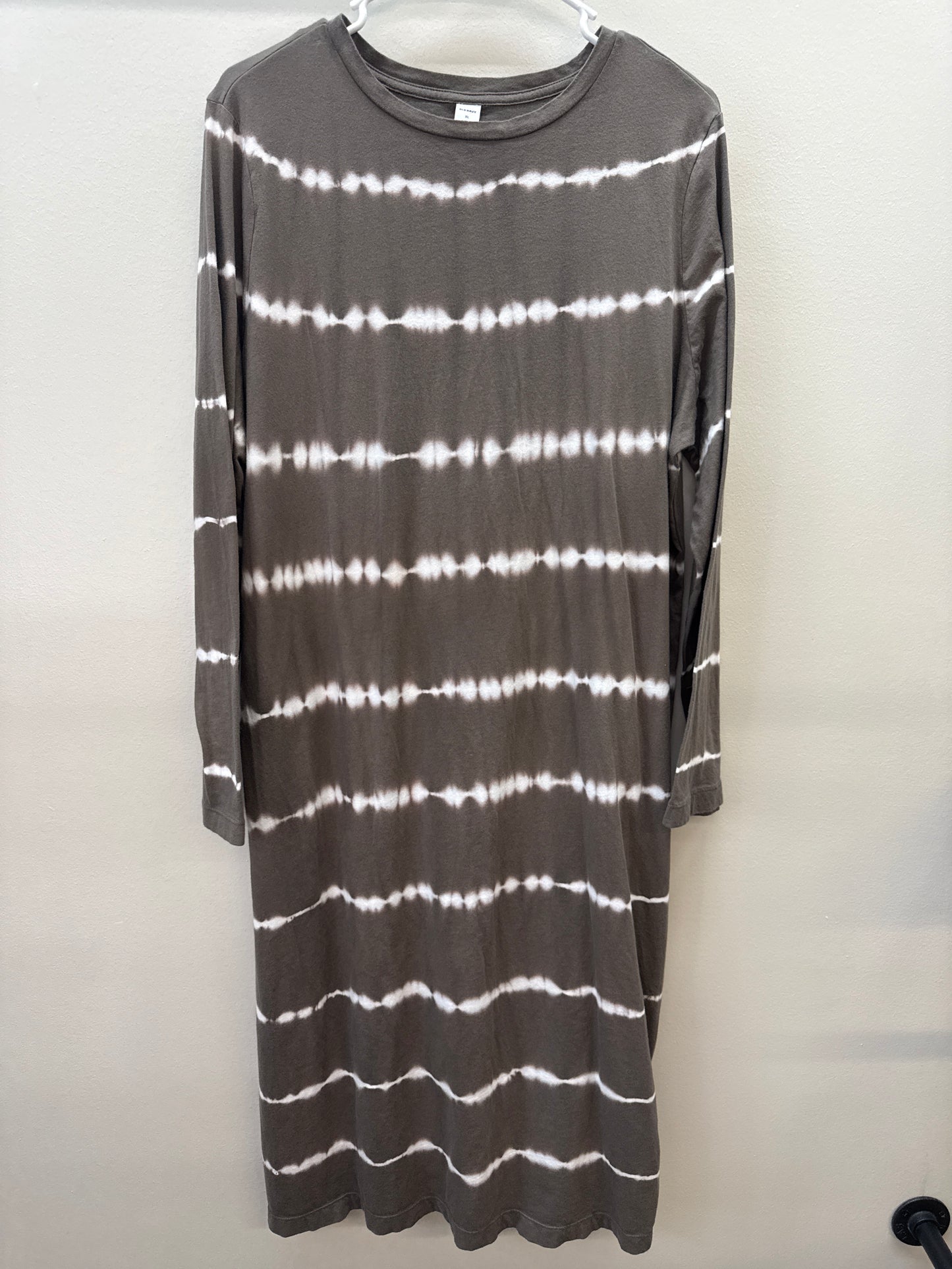 OR 0011 - Brown Stripe Tshirt Dress - XL