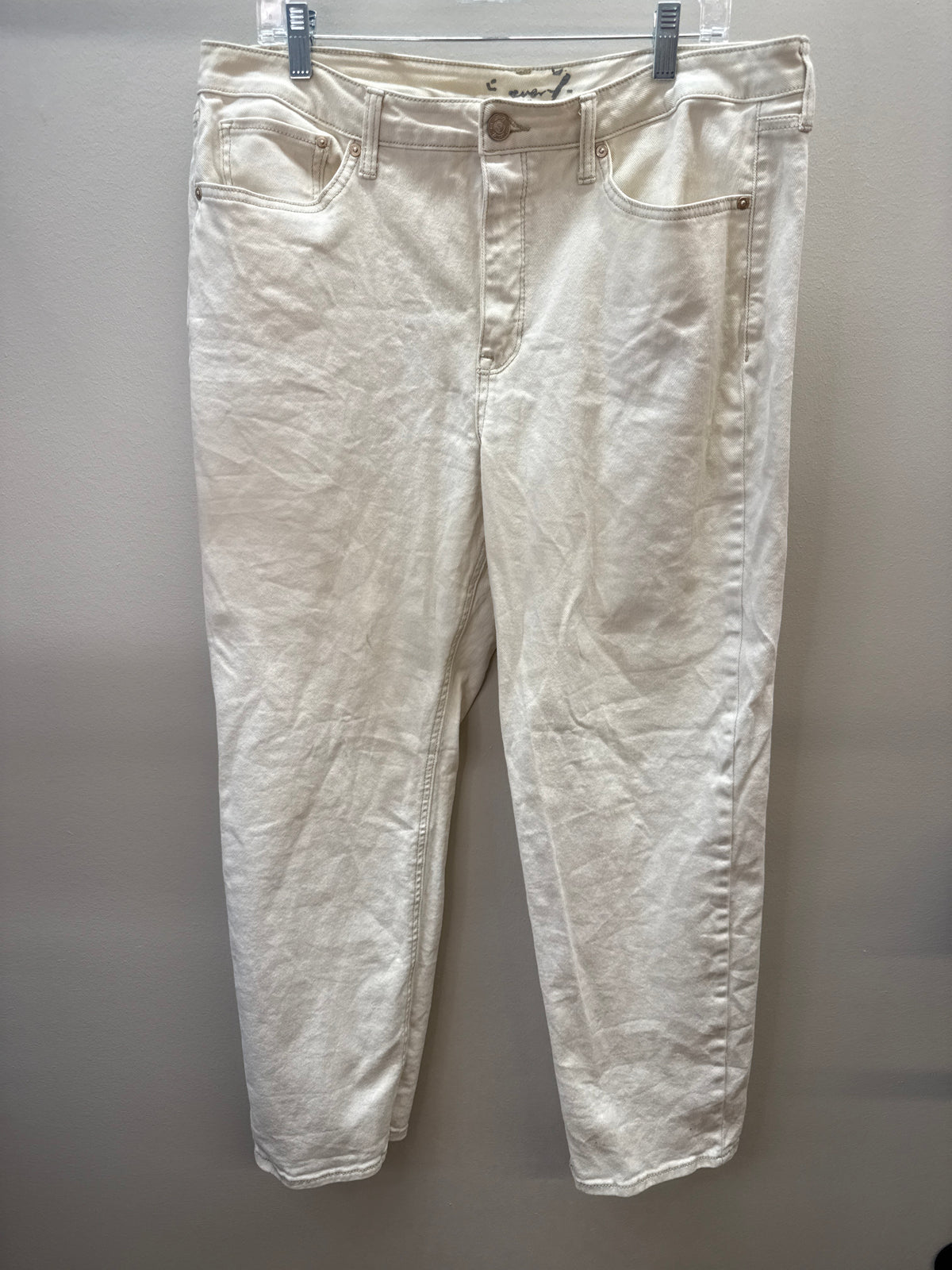 PK 0003 Seven7 Cream Jeans - sz 14