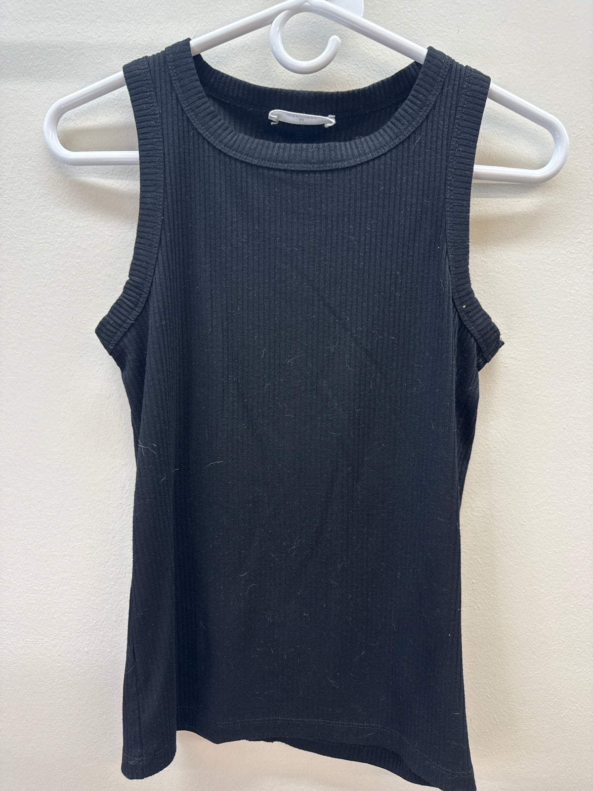 BL 0014 Zenana Black Ribbed Tank - Medium