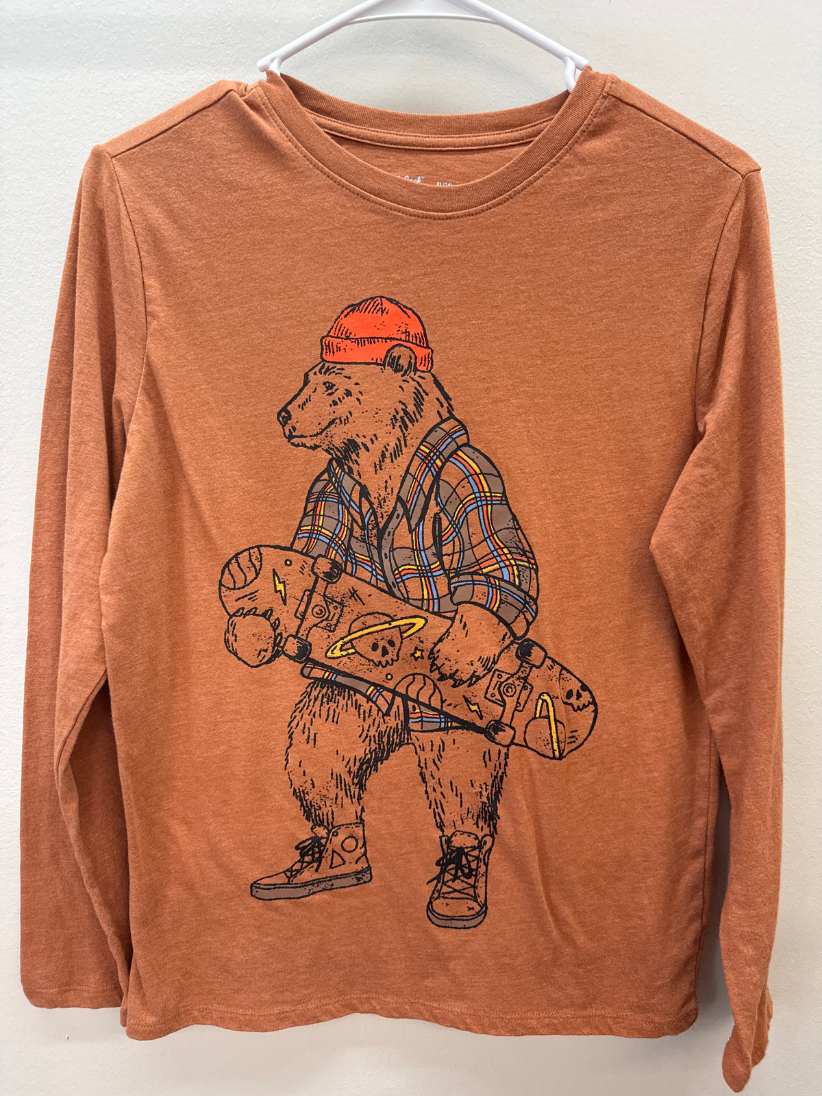 OR 0011 Skateboard Bear LS Tee - Boys XL (14)