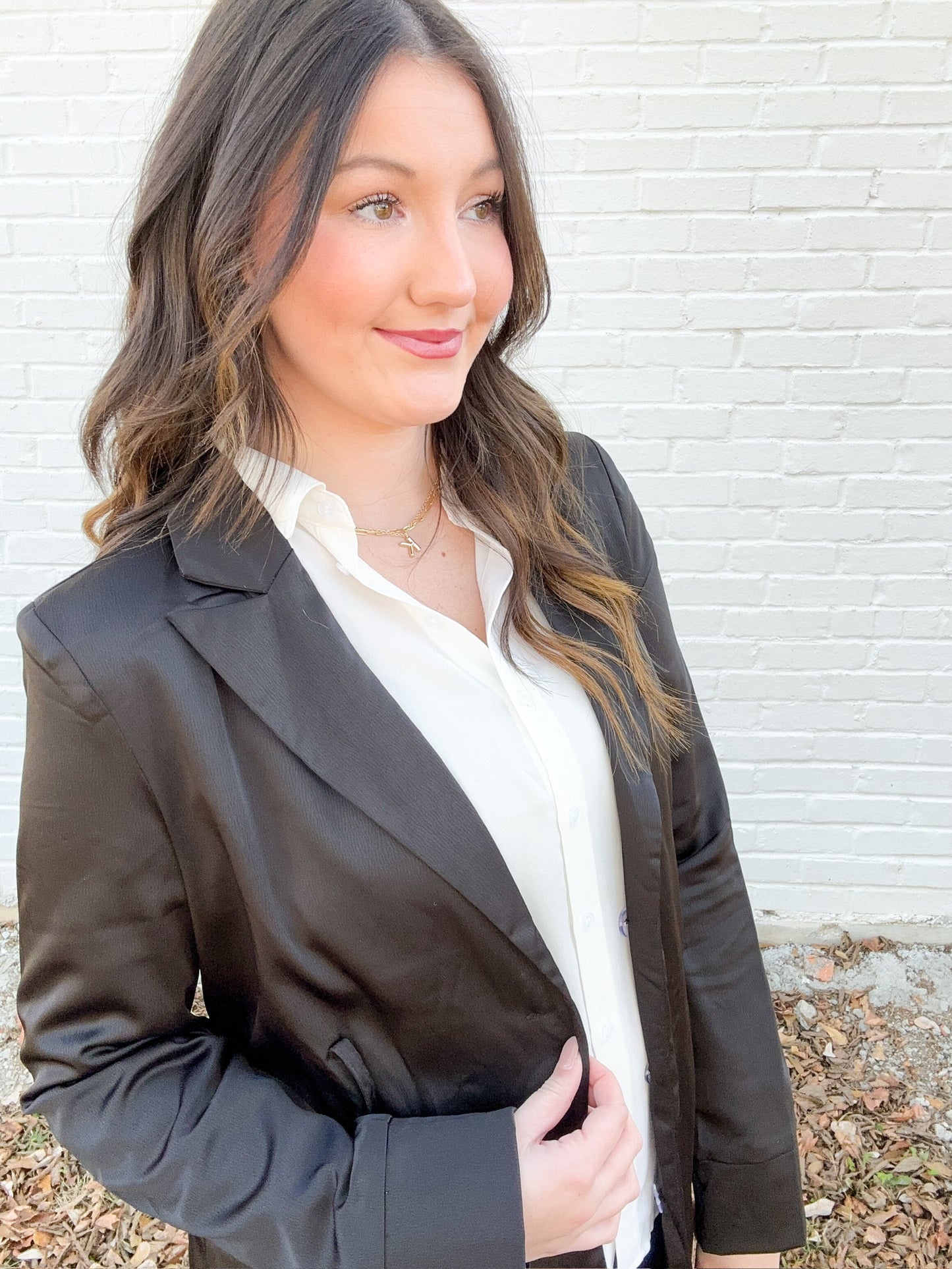 Black Long Blazer