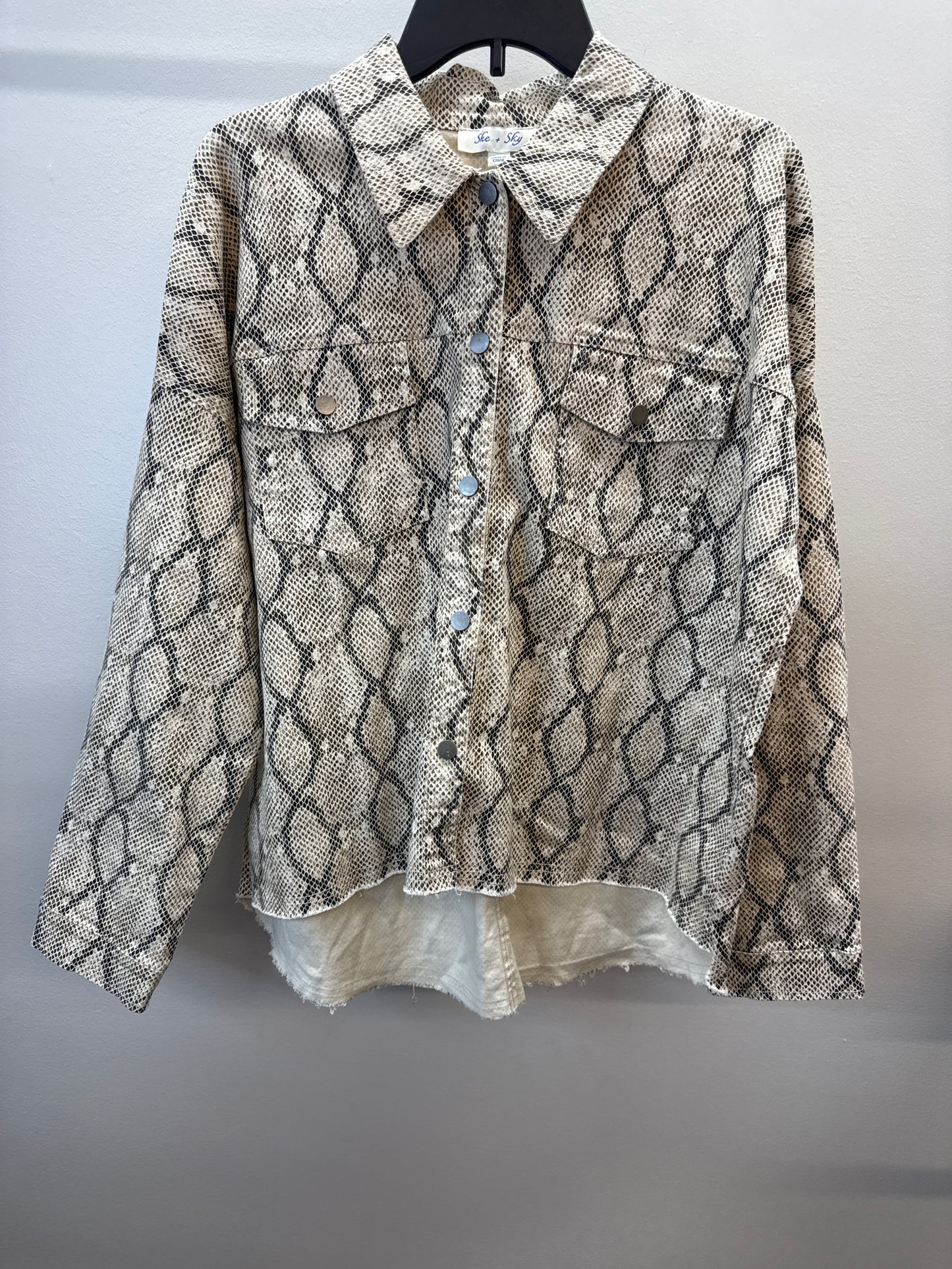 PK 0001 She+Sky Snake Skin Jacket - L
