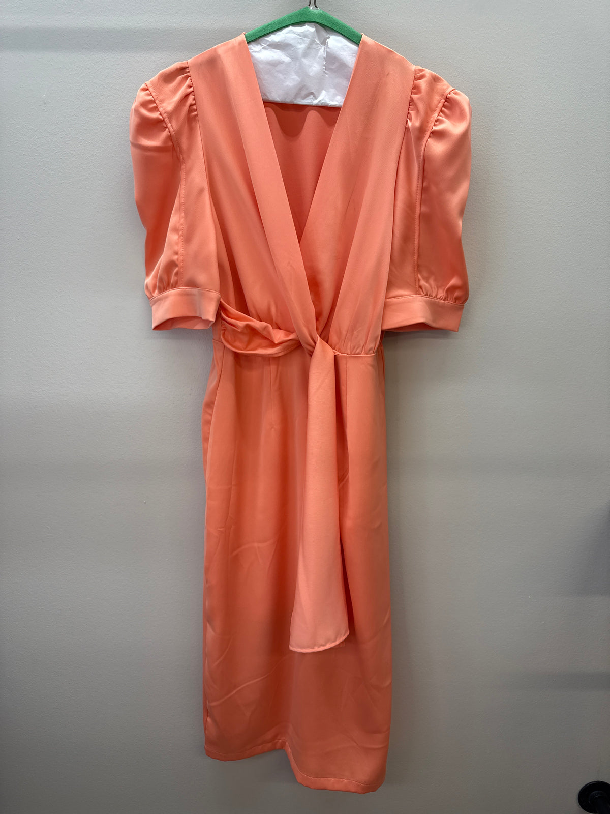 GR*0023 Entro Peach Midi Dress - Small
