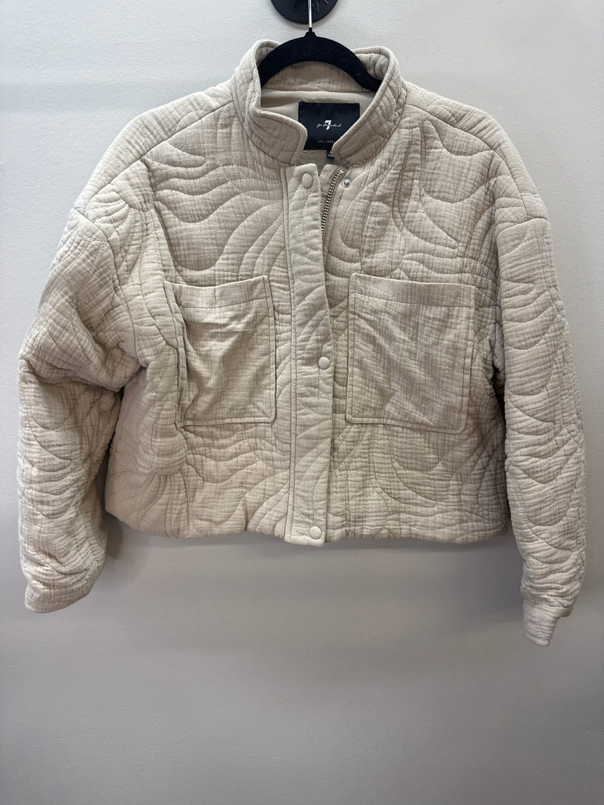 YW 0004 Tan Zip-up Jacket- Medium