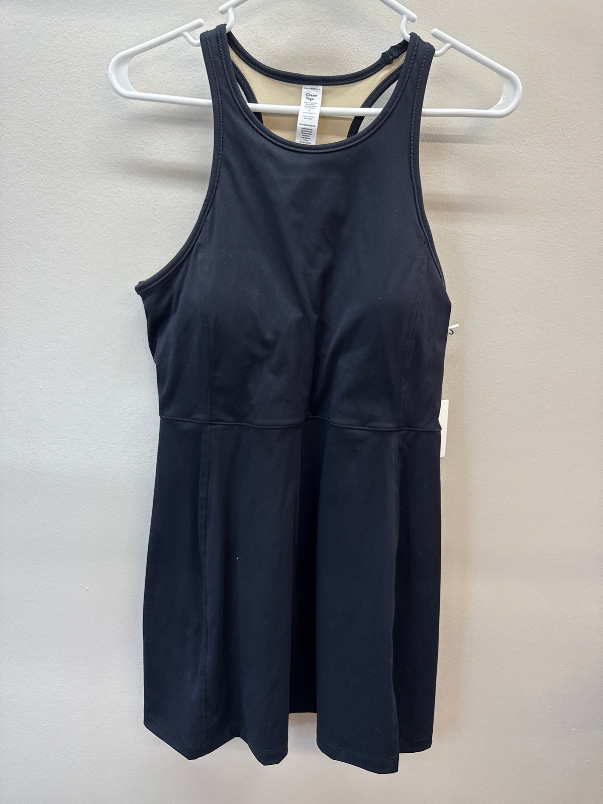 PK 0006 NWT CreamYoga Black Athletic Dress - Large