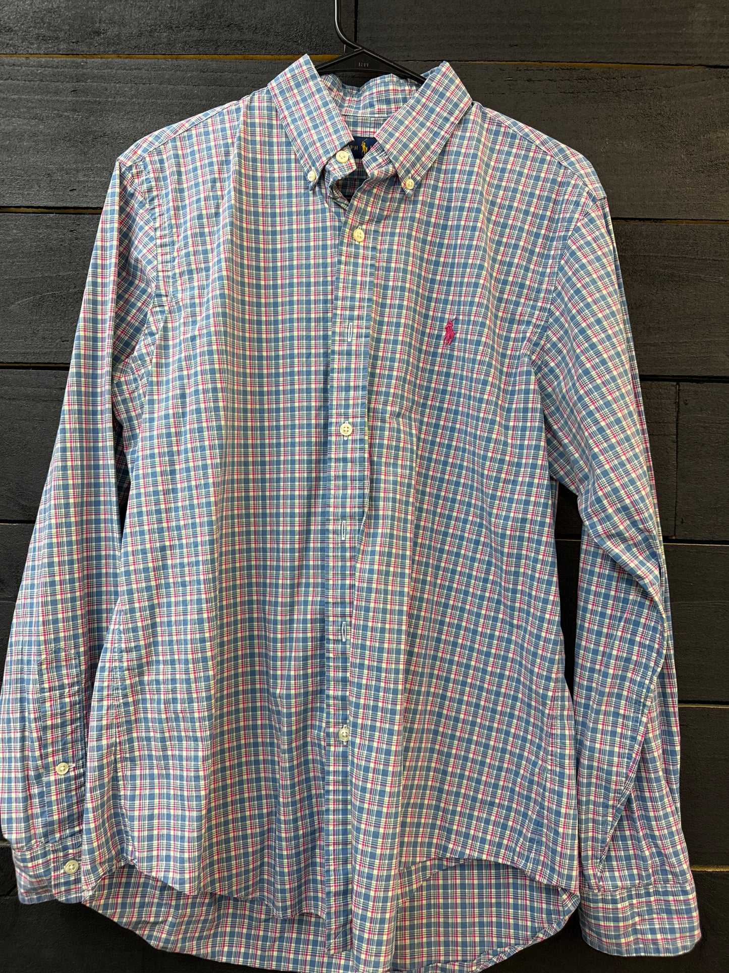 PK 0003 Ralph Lauren Button-up Blue/Pink - Medium