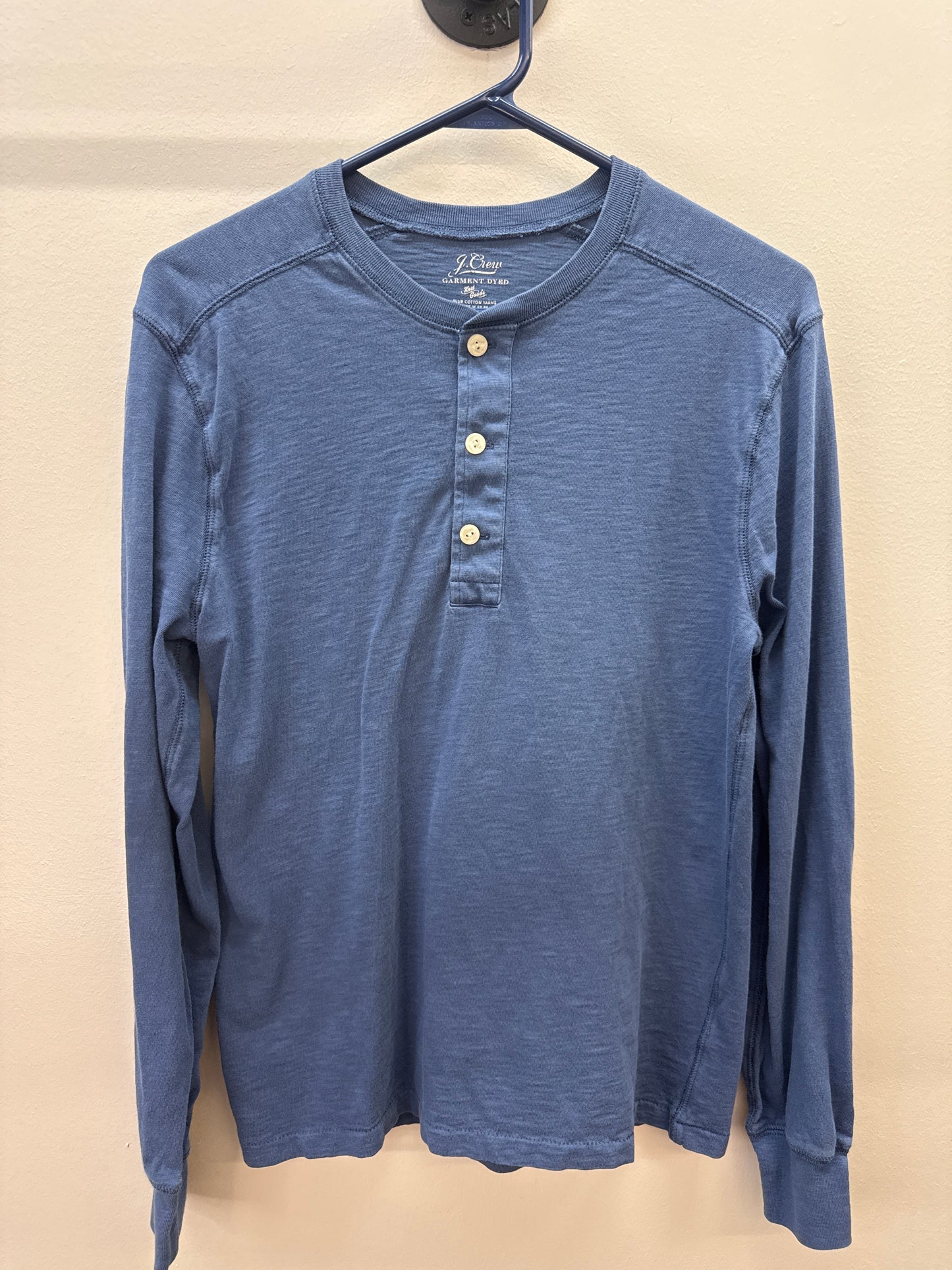 OR 0011 J. Crew Blue Henley - Small