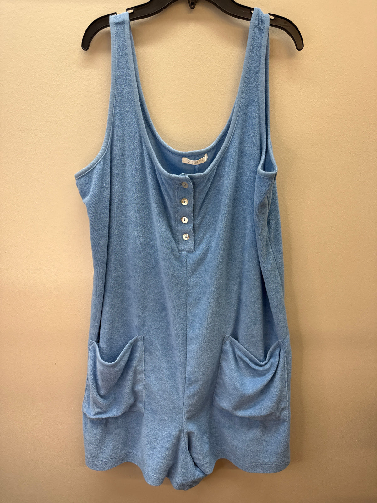 GR*0016 ZSupply Blue Terry Romper - Large