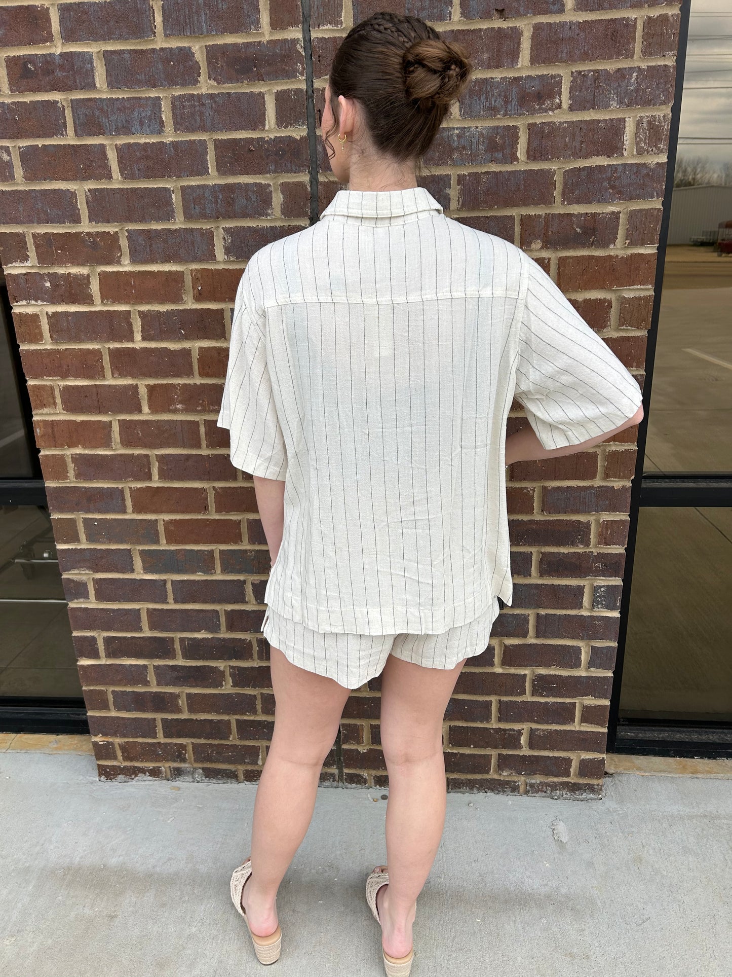 Linen Stripe Set