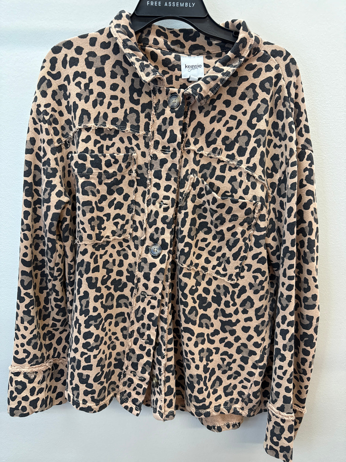 PK 0003 Cheetah Shacket - L