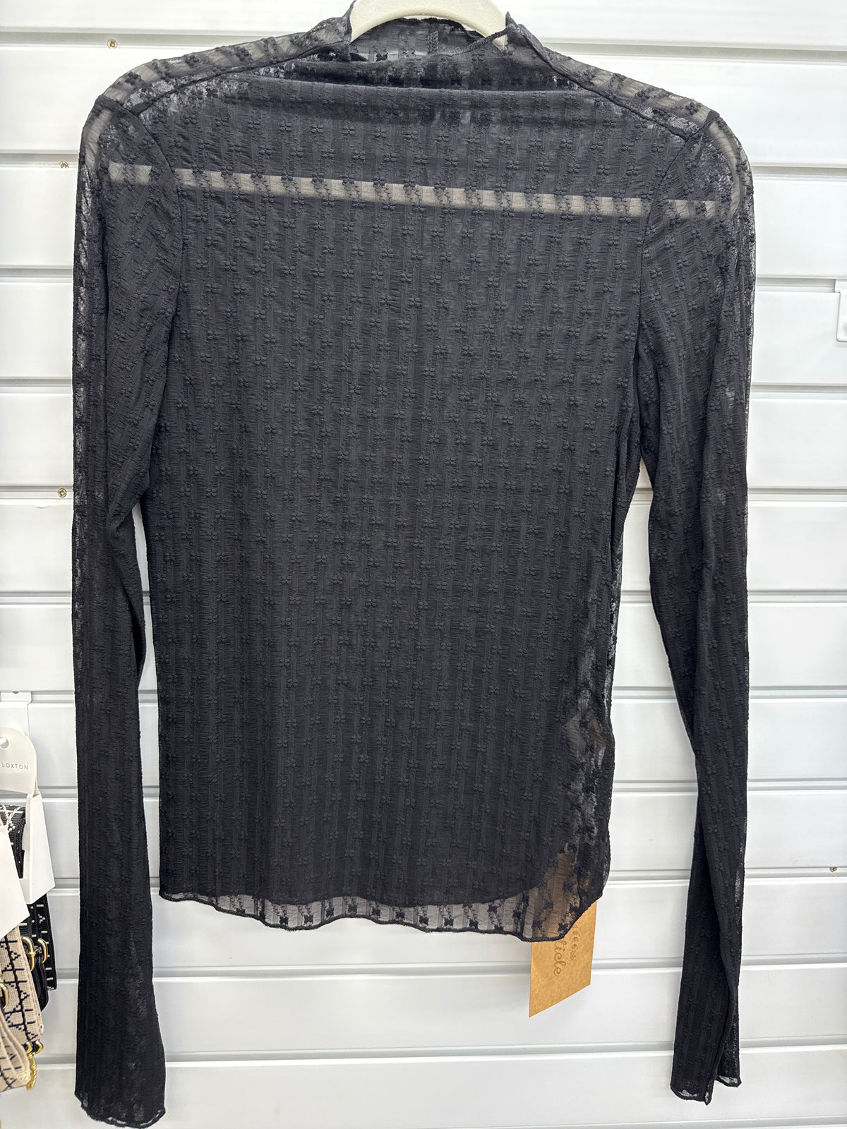 Black Lace Layering Top