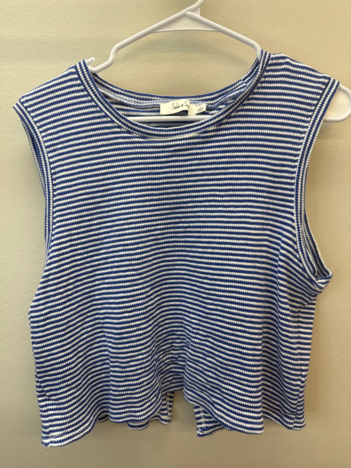 PK*0008 Blue Stripe Tank Top - Large