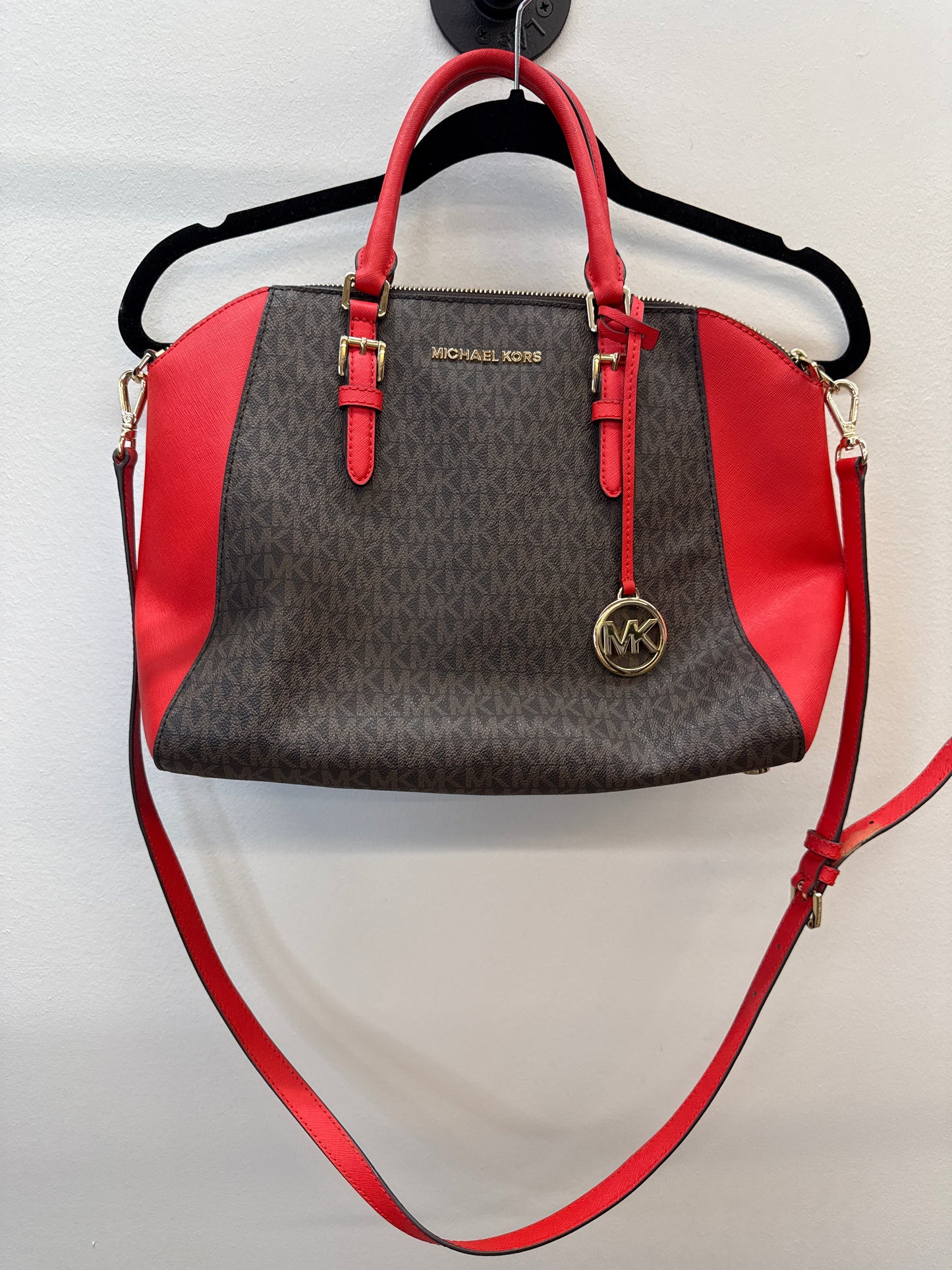 PK 0006 Michael Kors Ciara Large Saffiano Leather Satchel