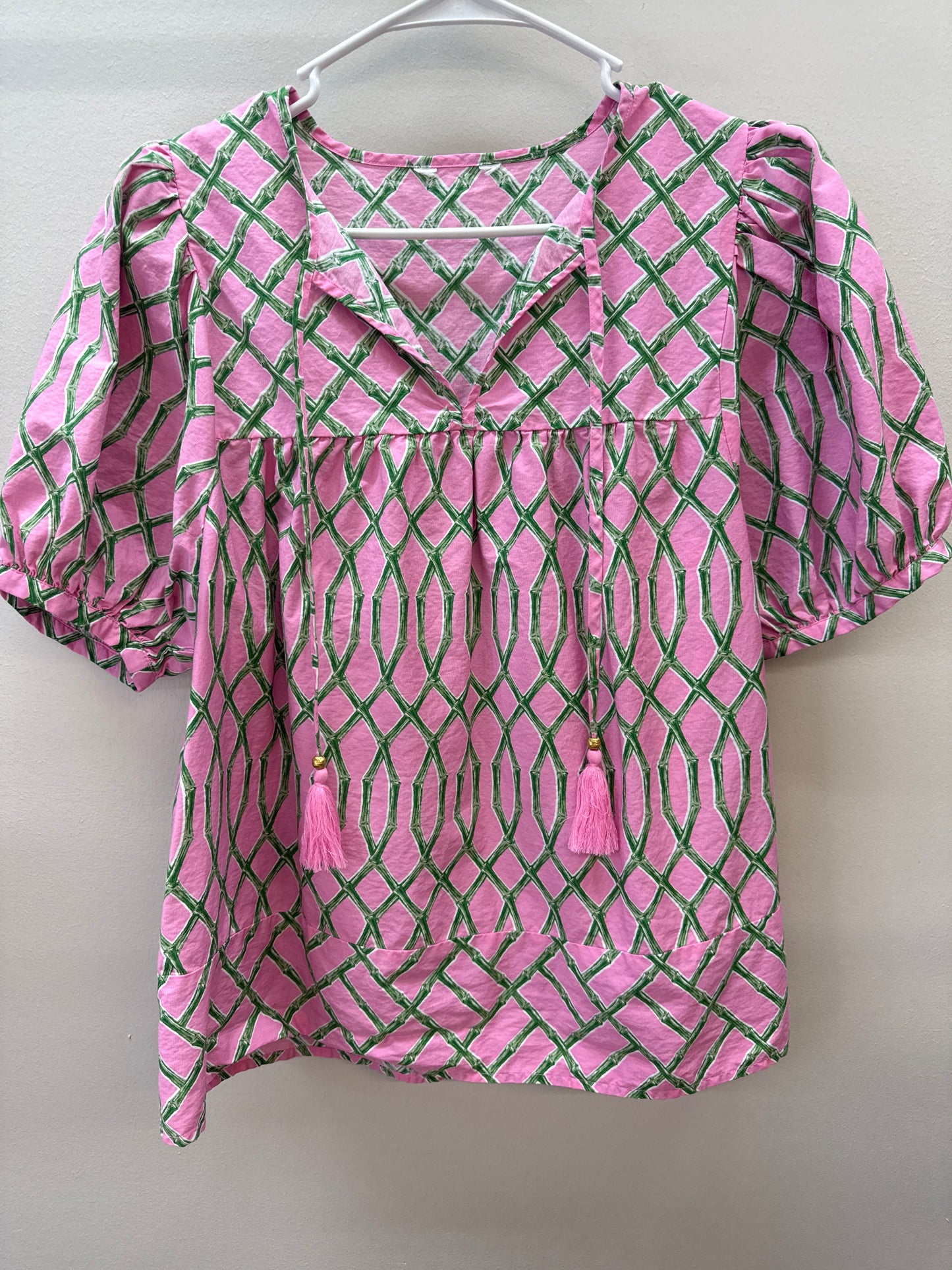 OR 0011 Pink Bamboo Top - Medium