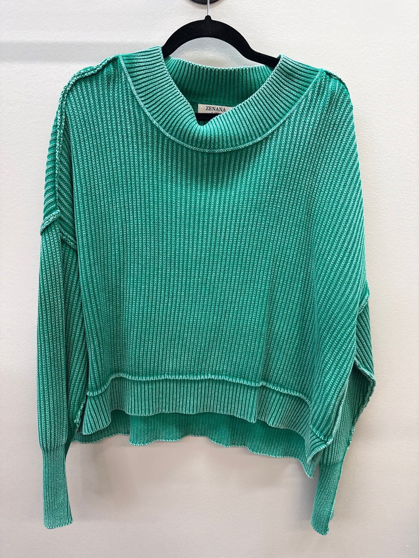 BL 0012 Zenana Green Sweater - L/XL