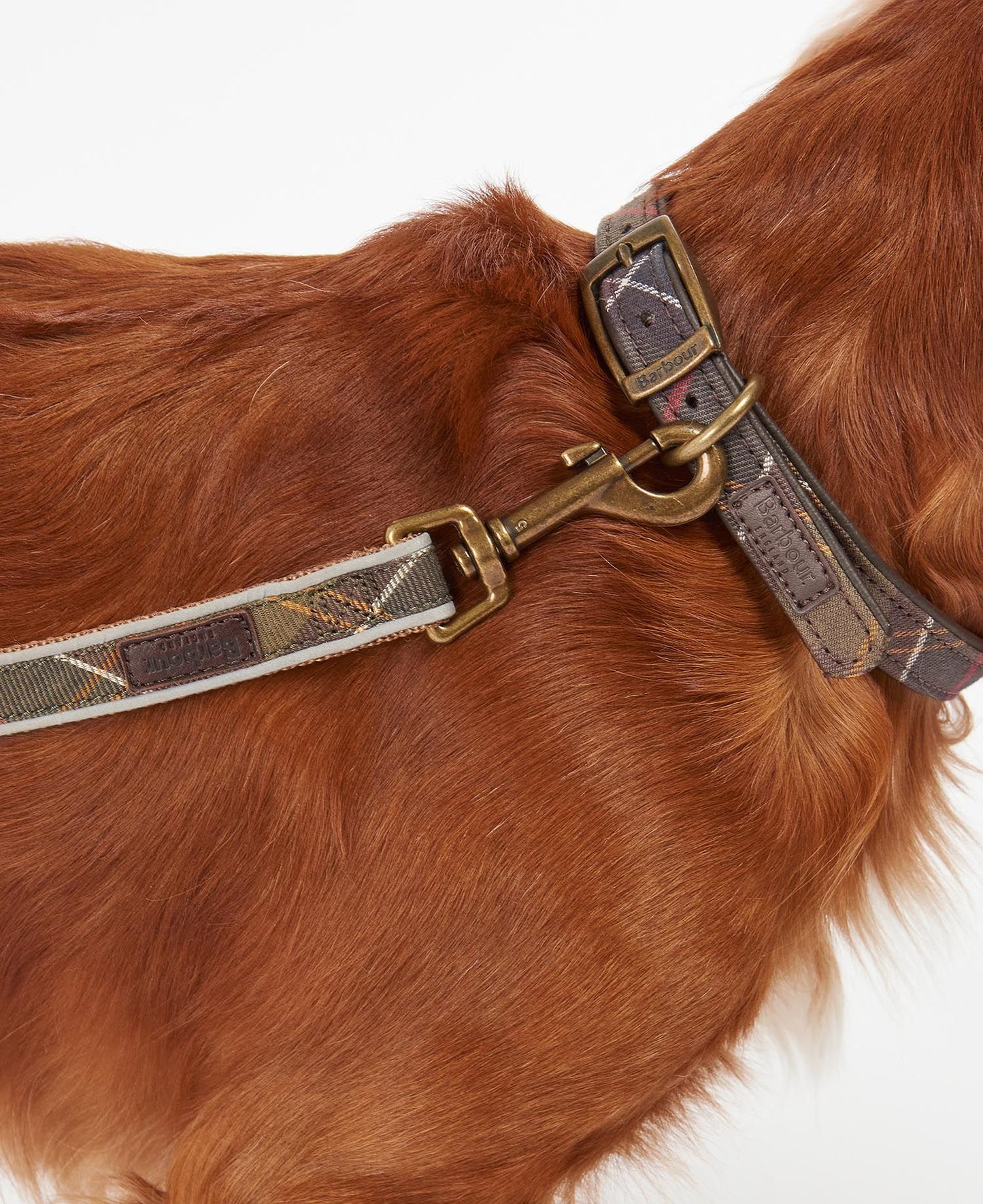 Barbour Reflective Classic Tartan Dog Lead