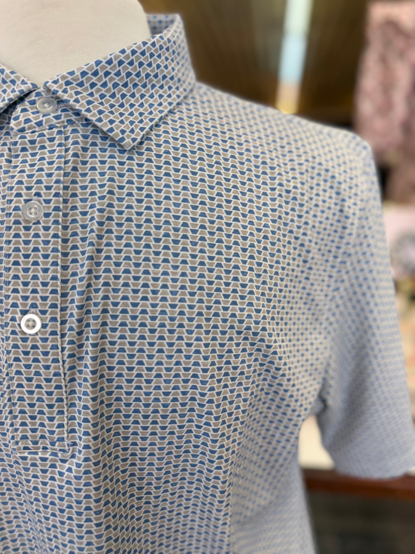 Geo Print Polo