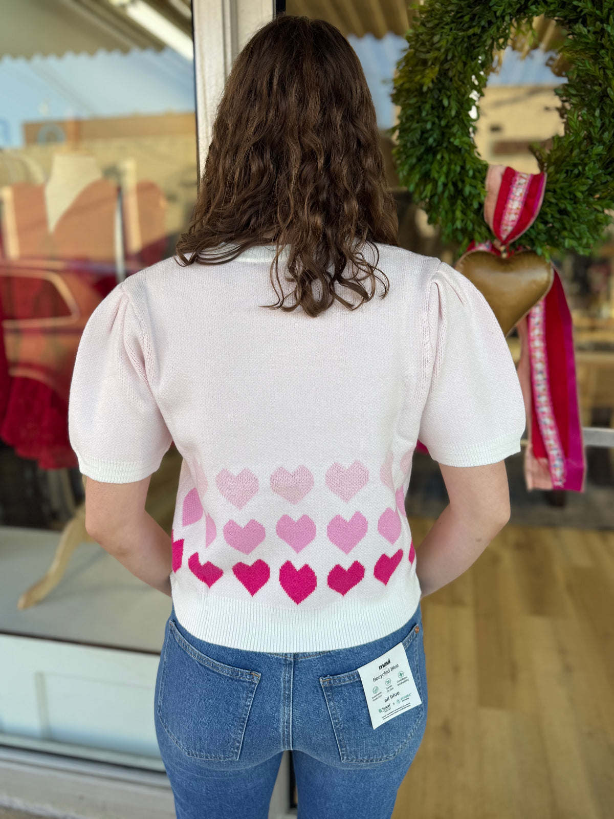 Pink Hearts Sweater