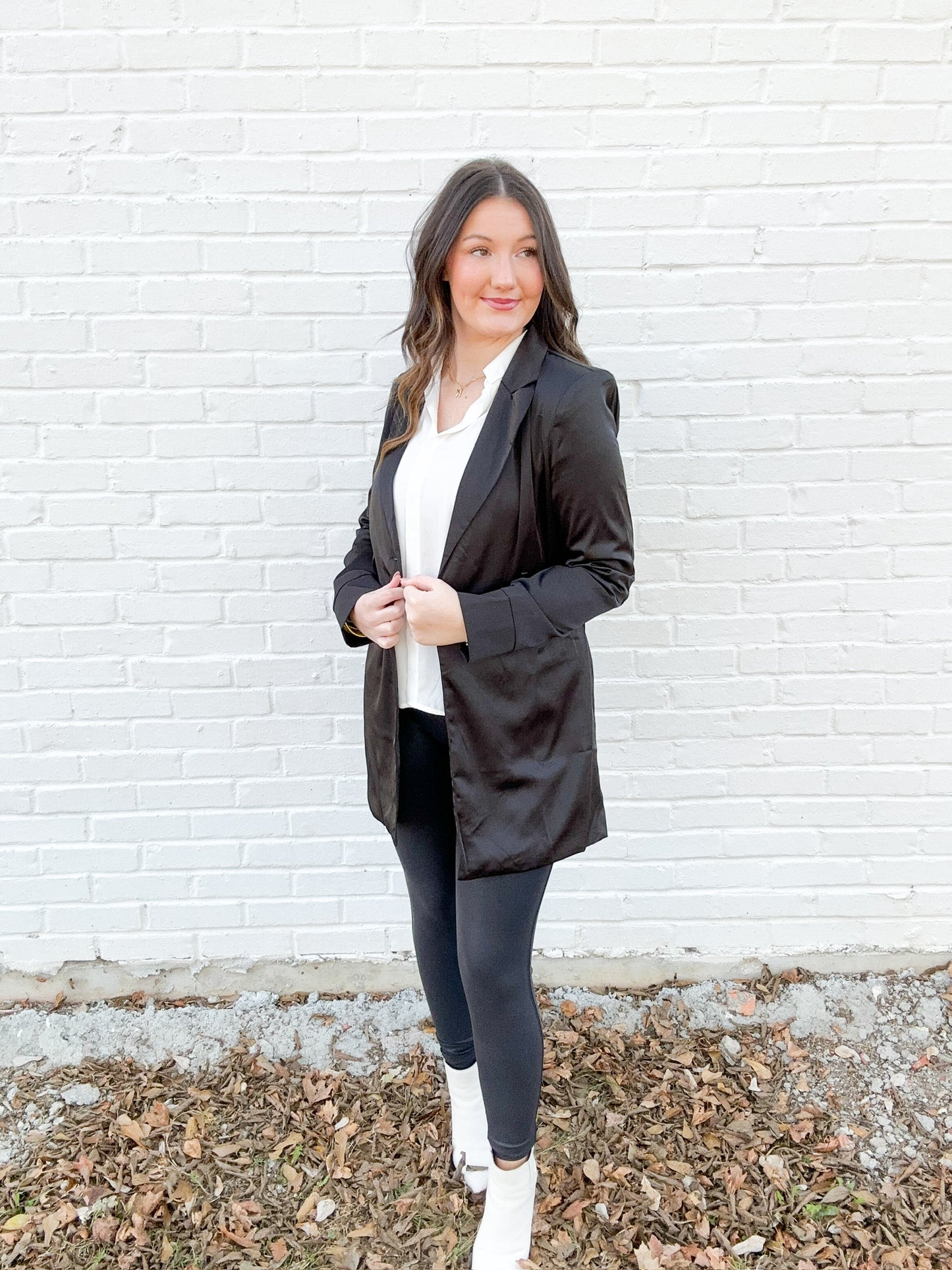 Black Long Blazer