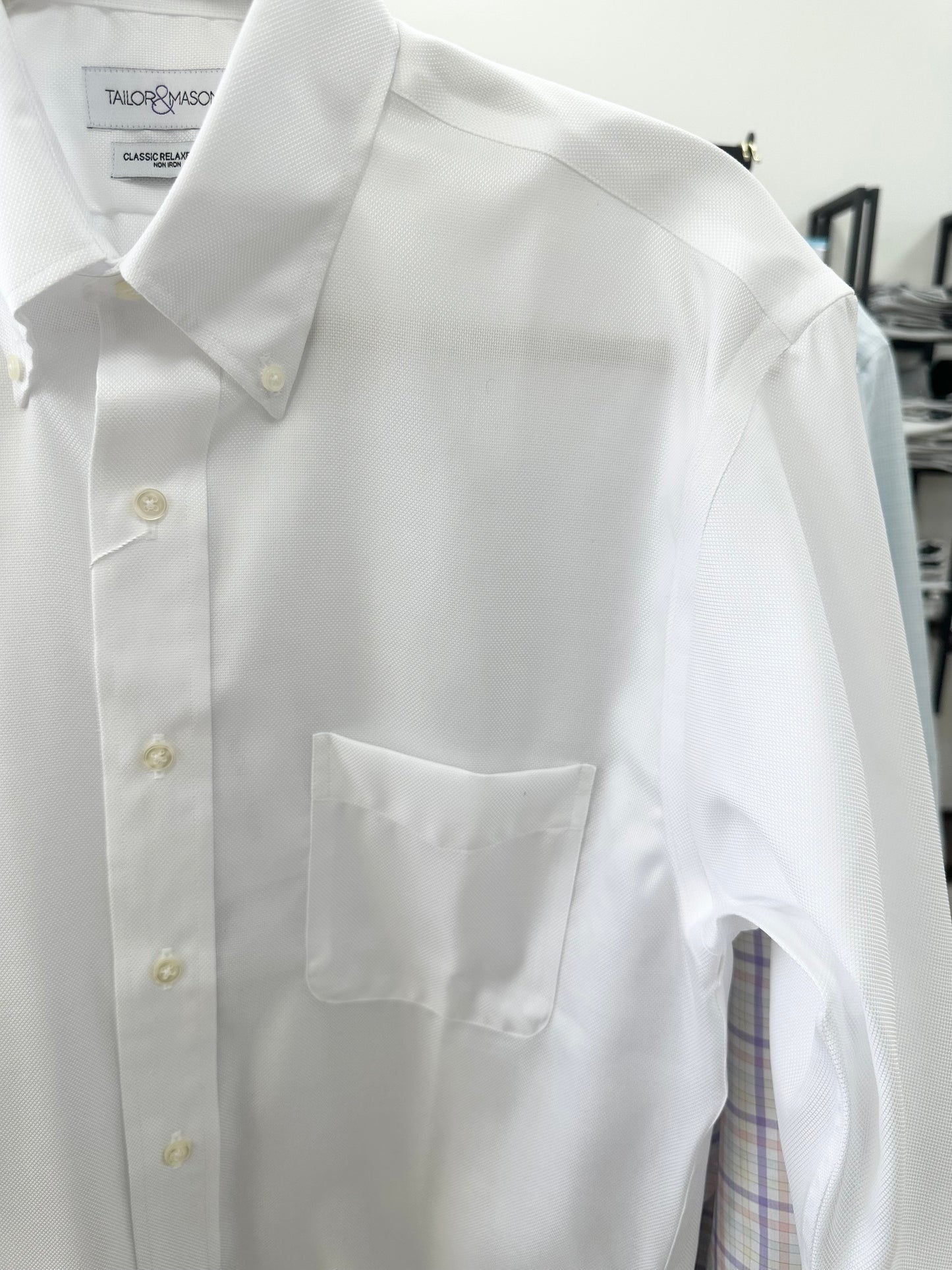 White Oxford LS Button Down