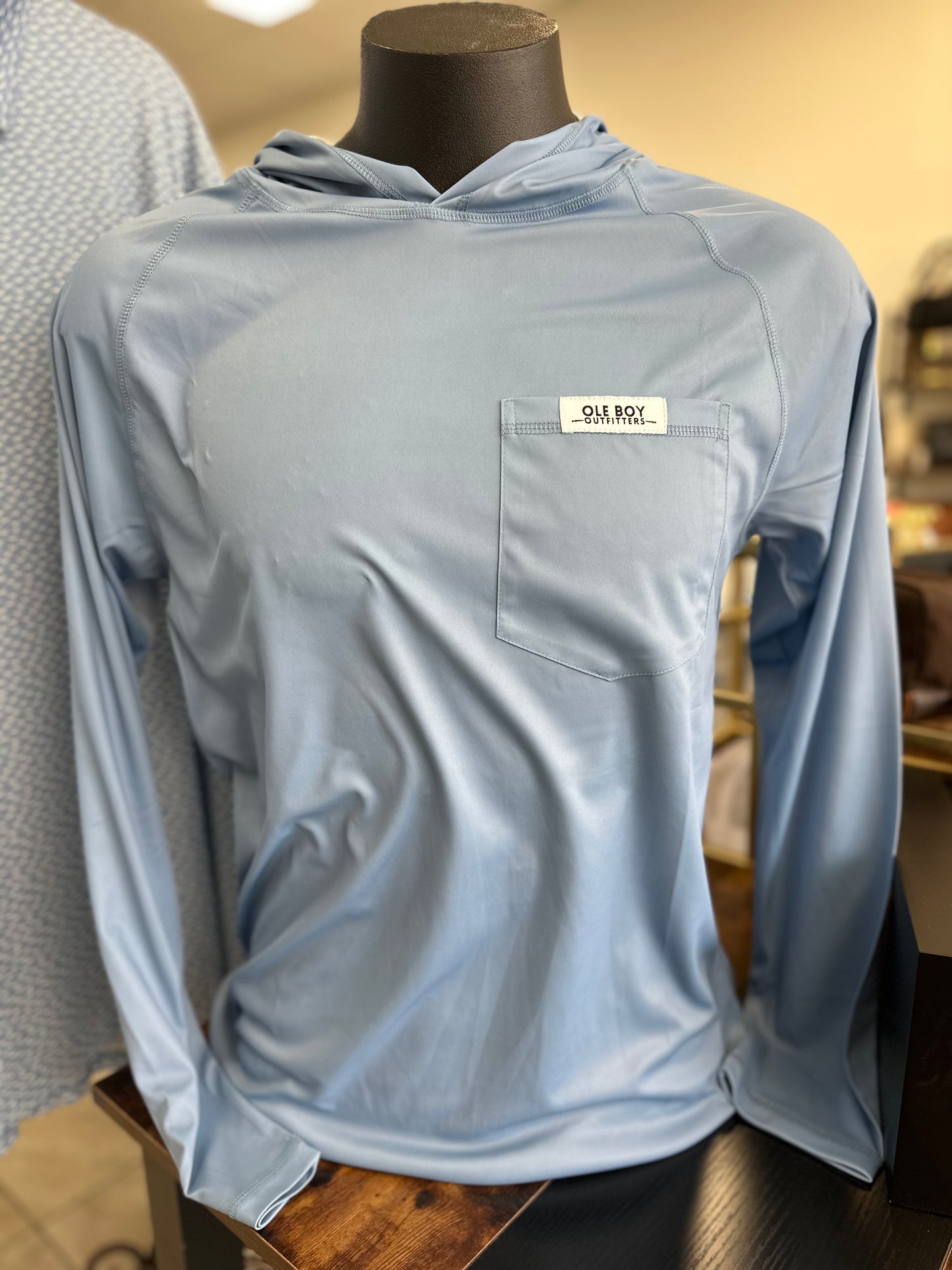 Performance Hooded Tee - Blue