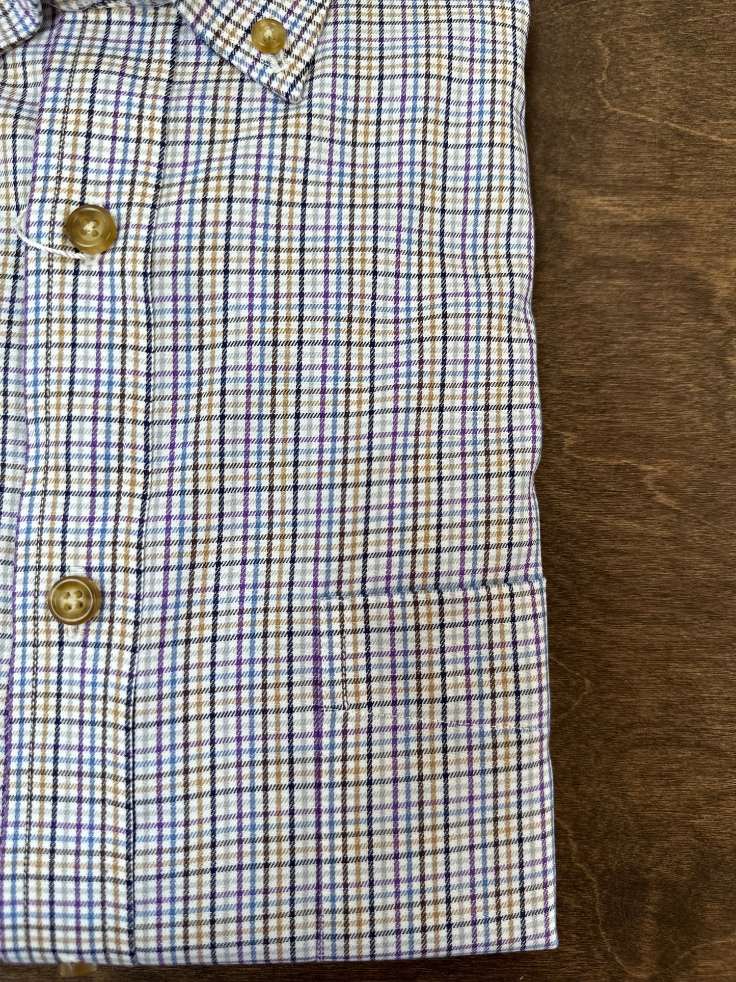 River Arts Multi MultiCheck LS Button Down