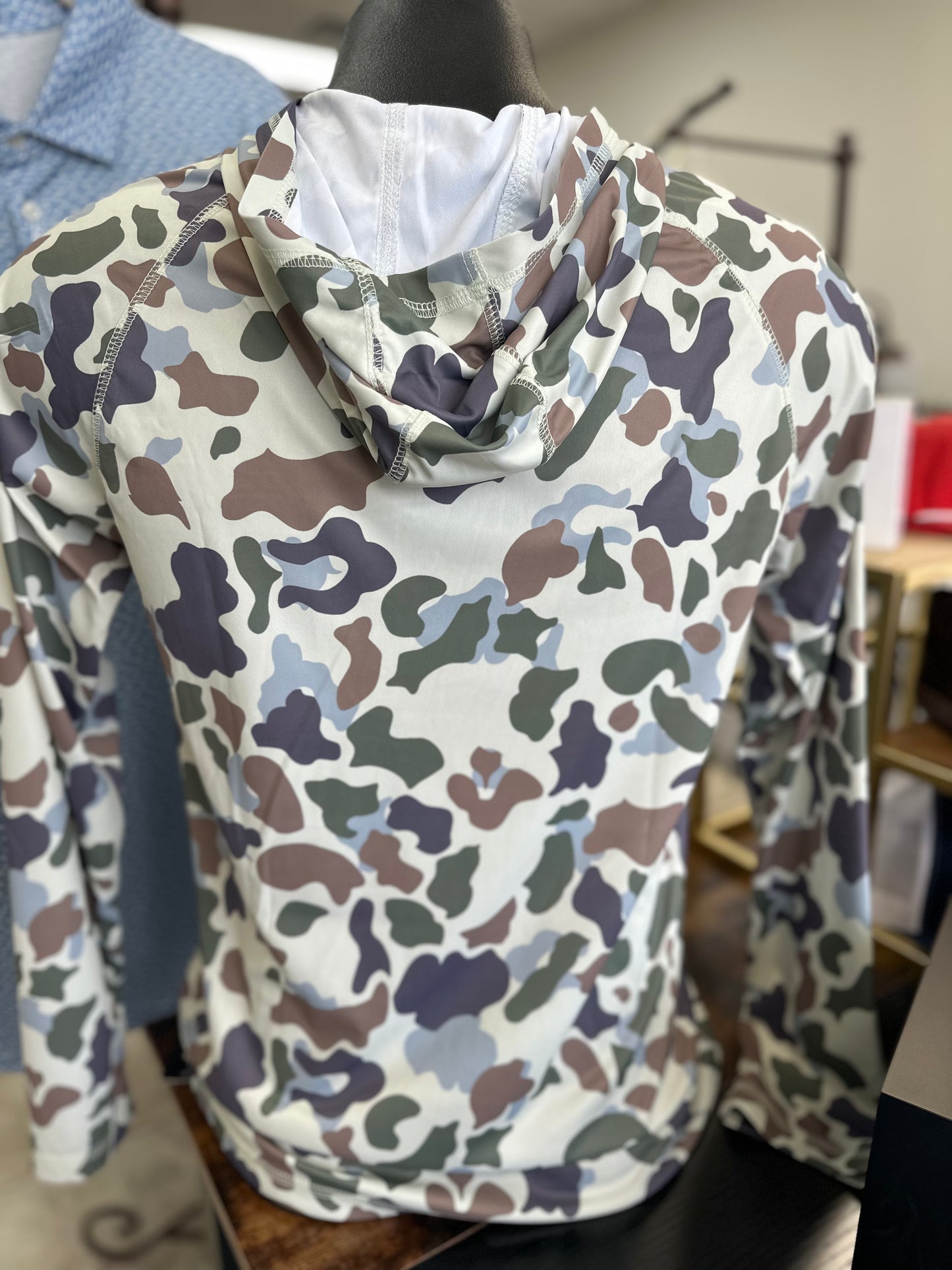 Performance Hooded Tee - Brown Duck Camo