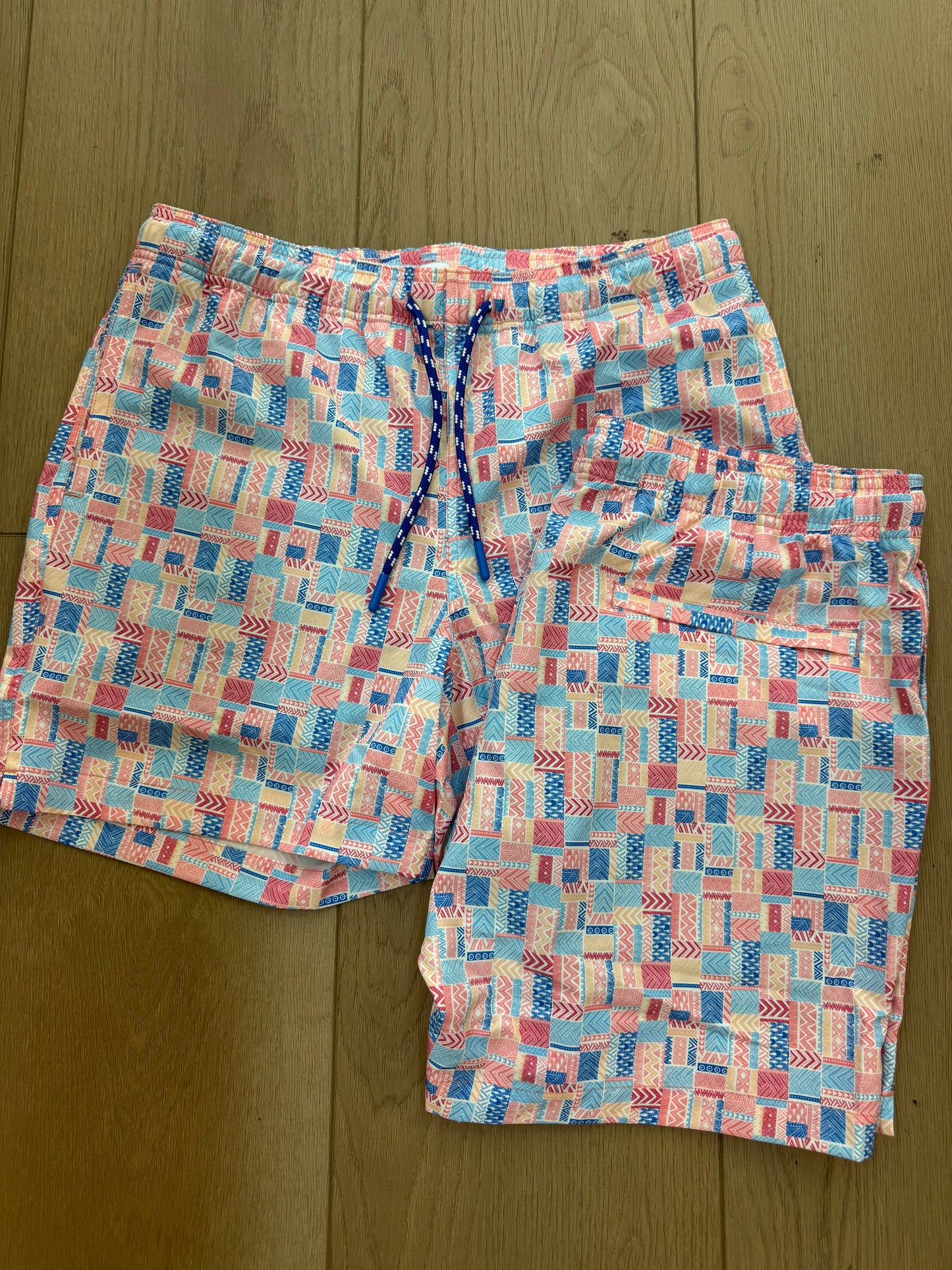 Printed Tile Swim Trunks
