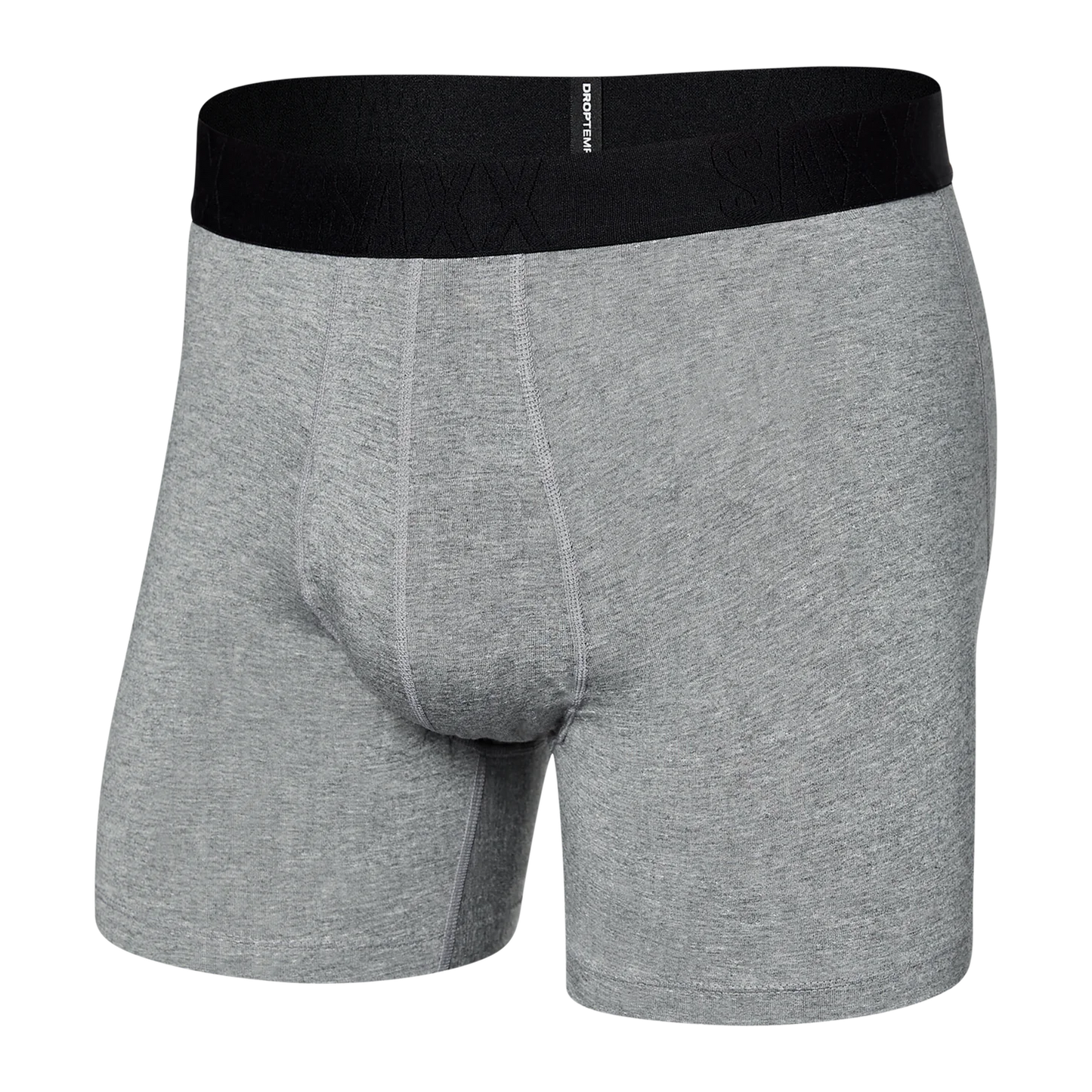 DropTemp Cooling Cotton Boxer Brief - Dark Grey Heather