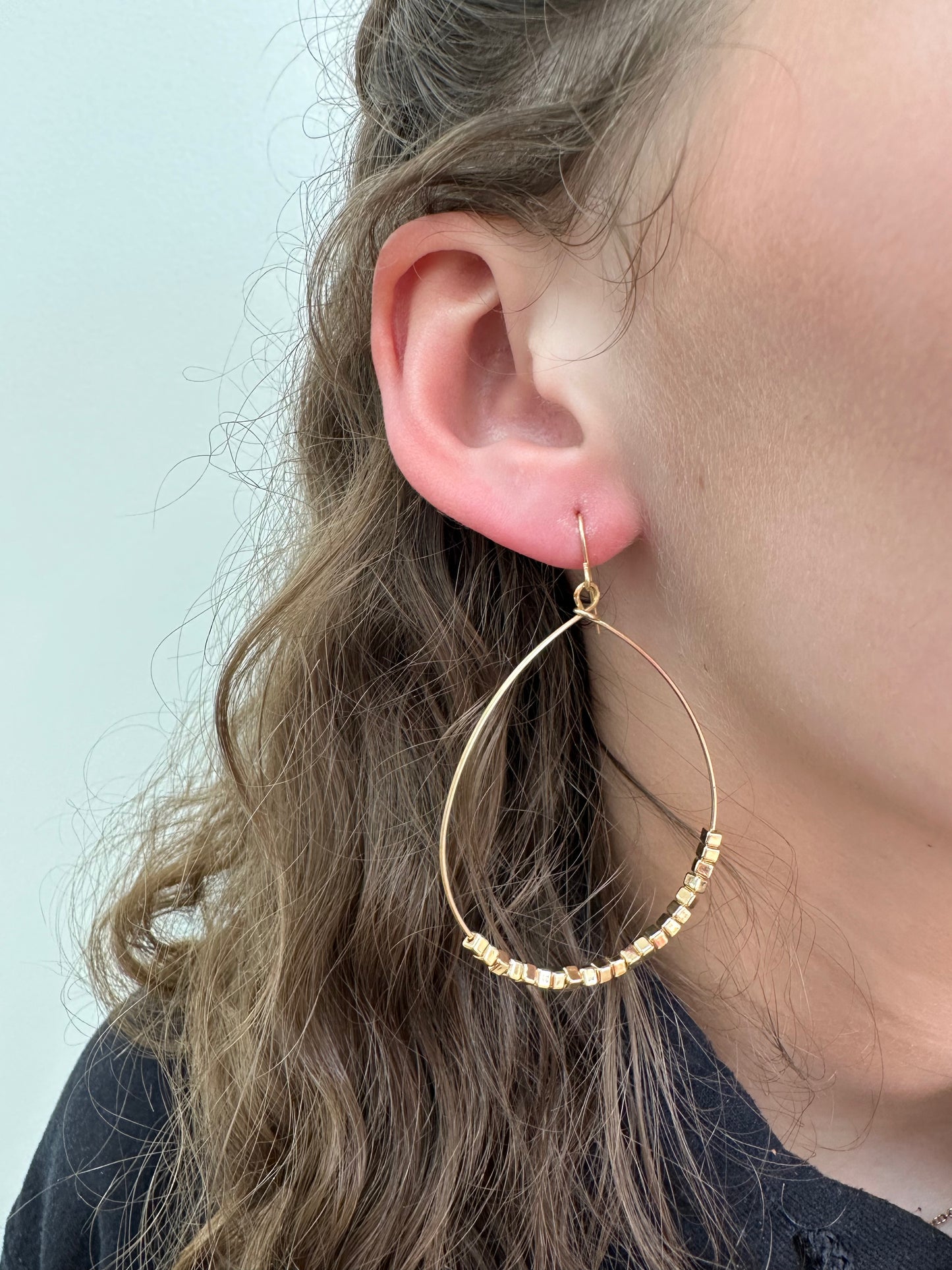 Gold Teardrop Earrings