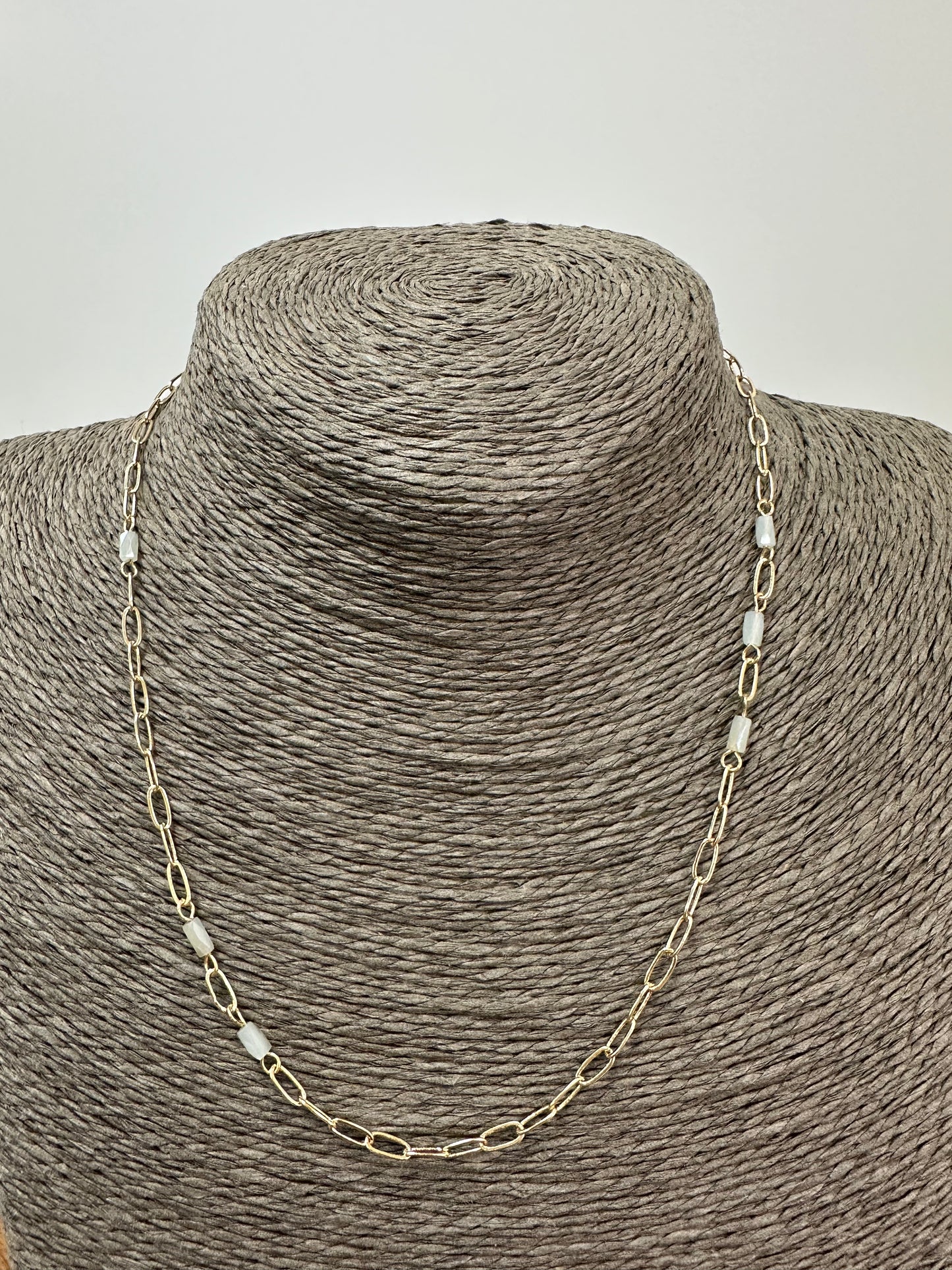 Chain Link Crystal Necklace