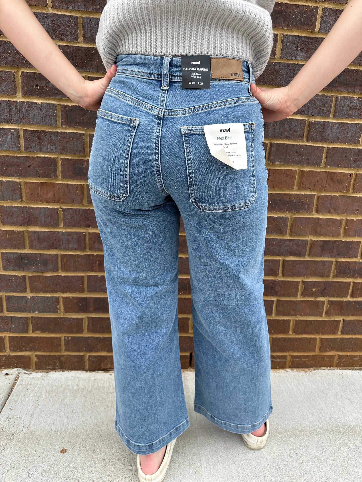 Paloma Mid Brushed Flex Blue Jeans