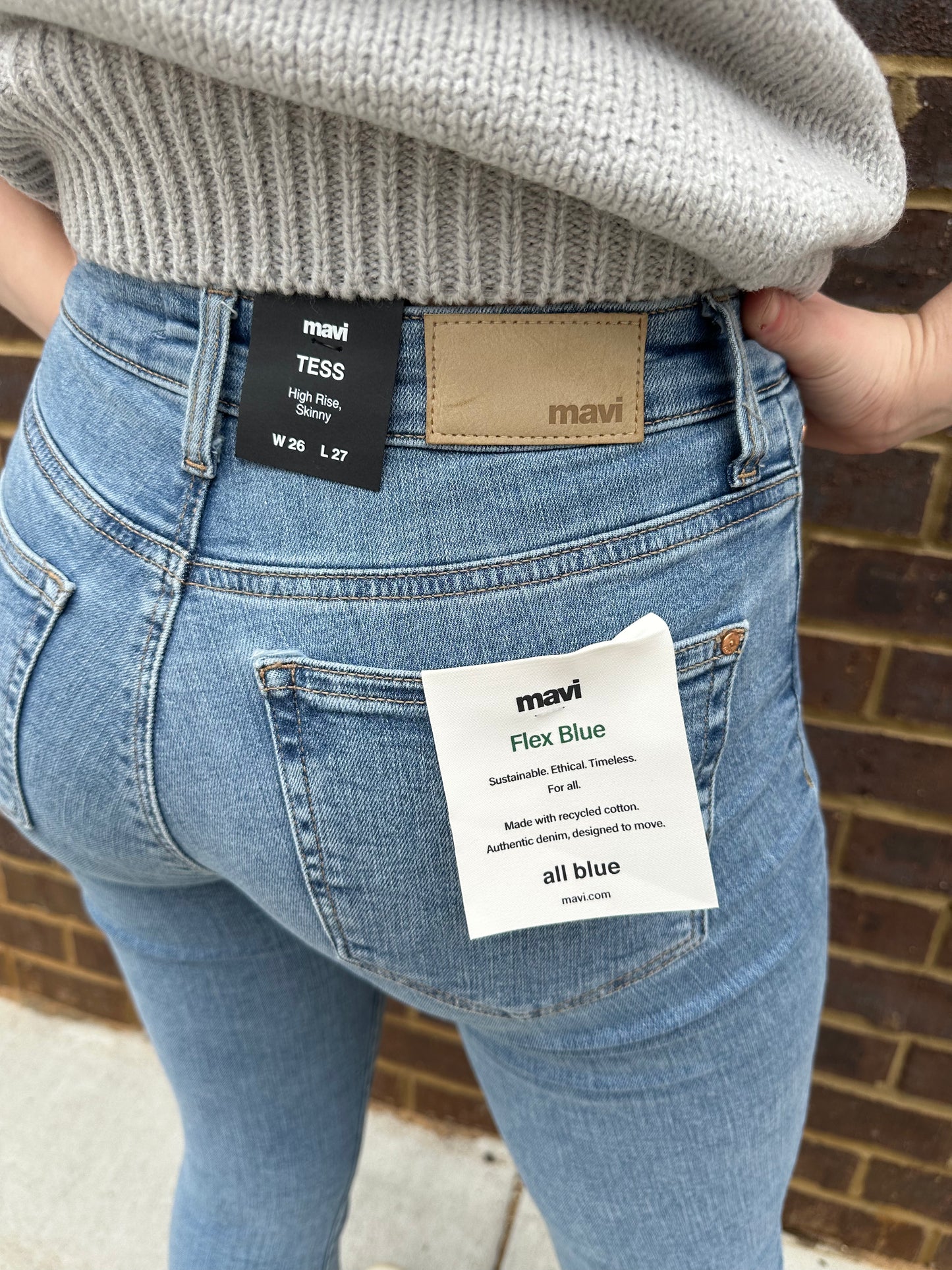 Tess Lt Used Vintage Flex Blue Jeans