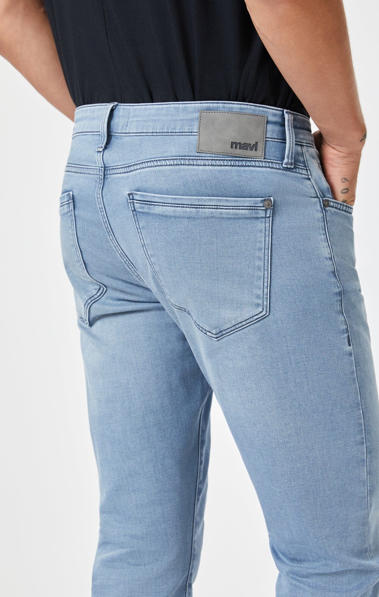 Jake Slim Leg Foggy Blue Athletic Jeans