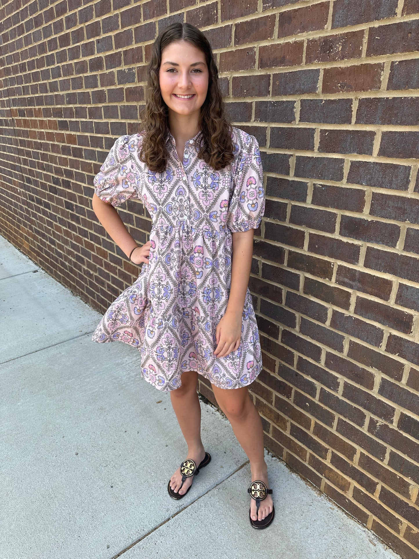 Purple Floral Hues Dress