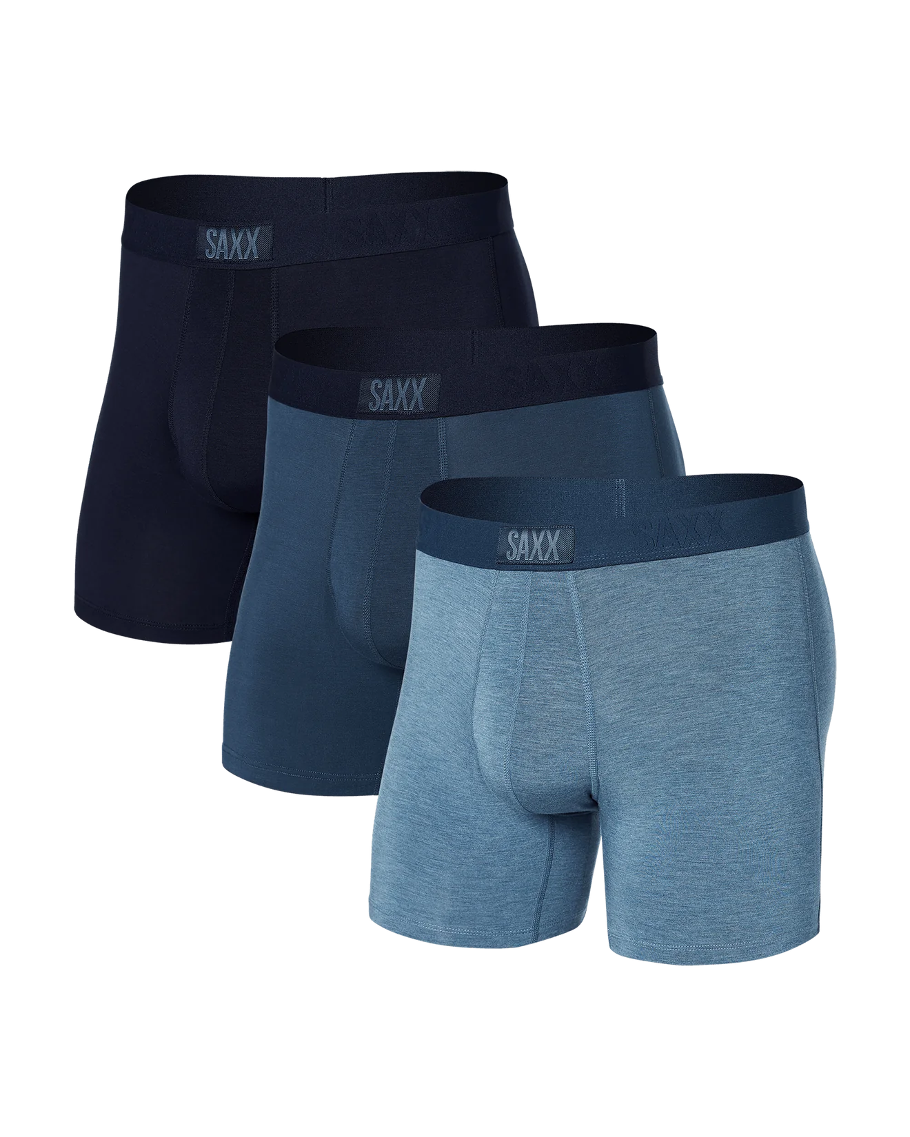 Vibe Boxer Brief 3 Pack - Stone/Dk Denim/Maritime