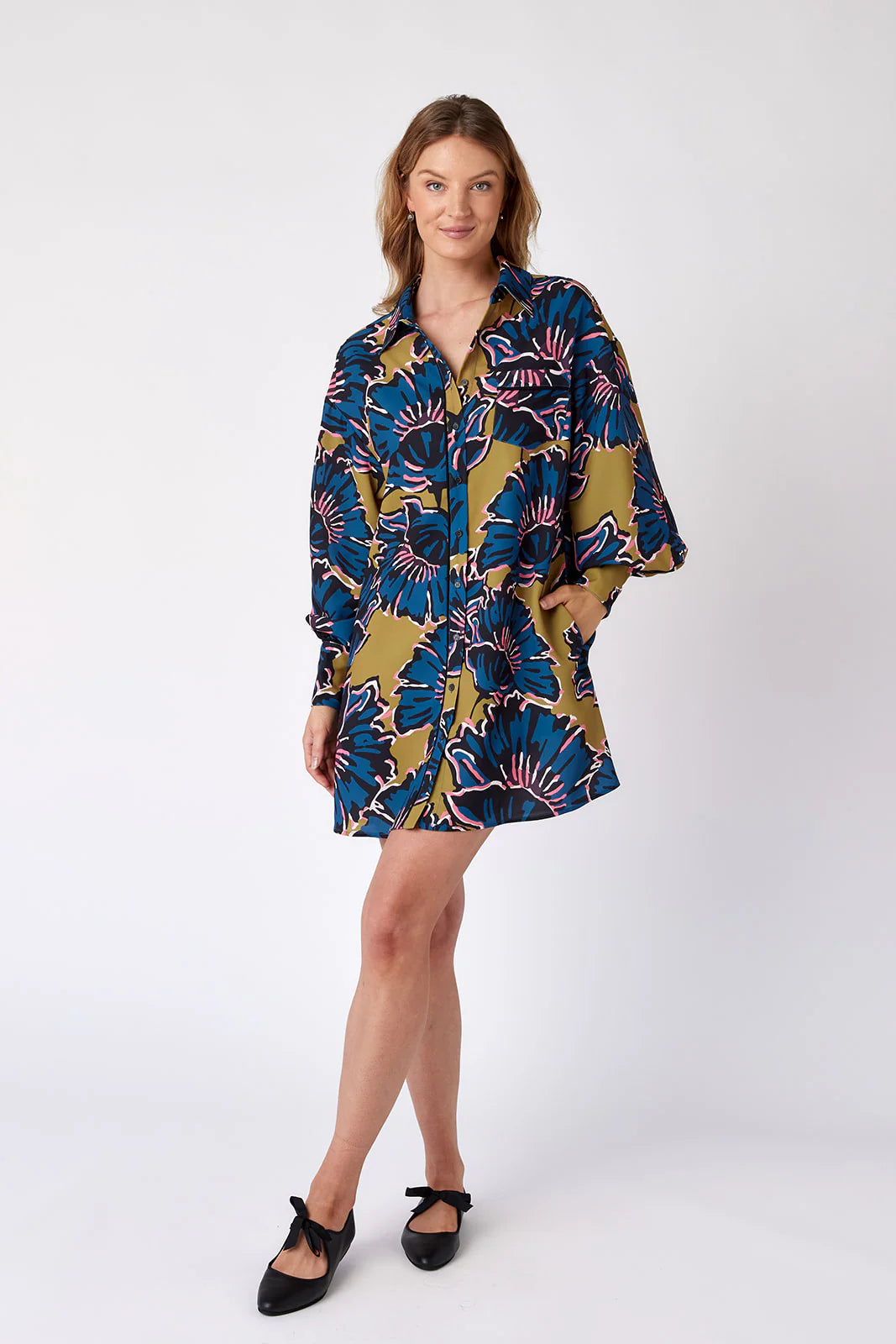 CROSBY Crawford Dress - Marigold