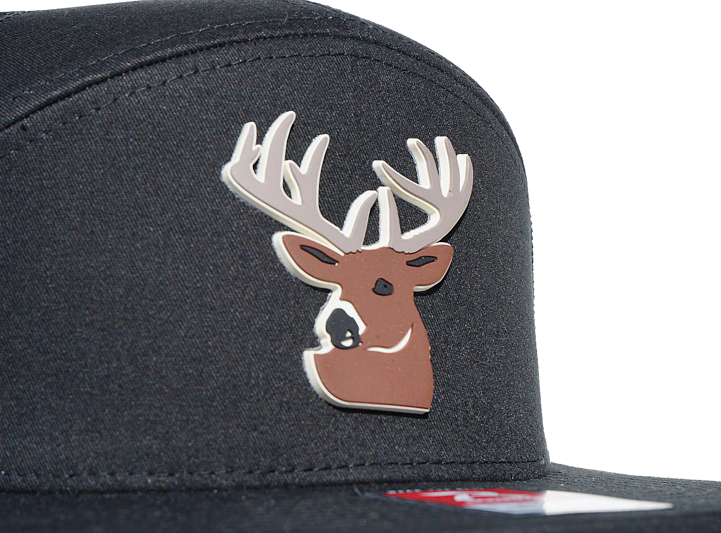 The Trophy Buck Black Out 7 Panel Hat
