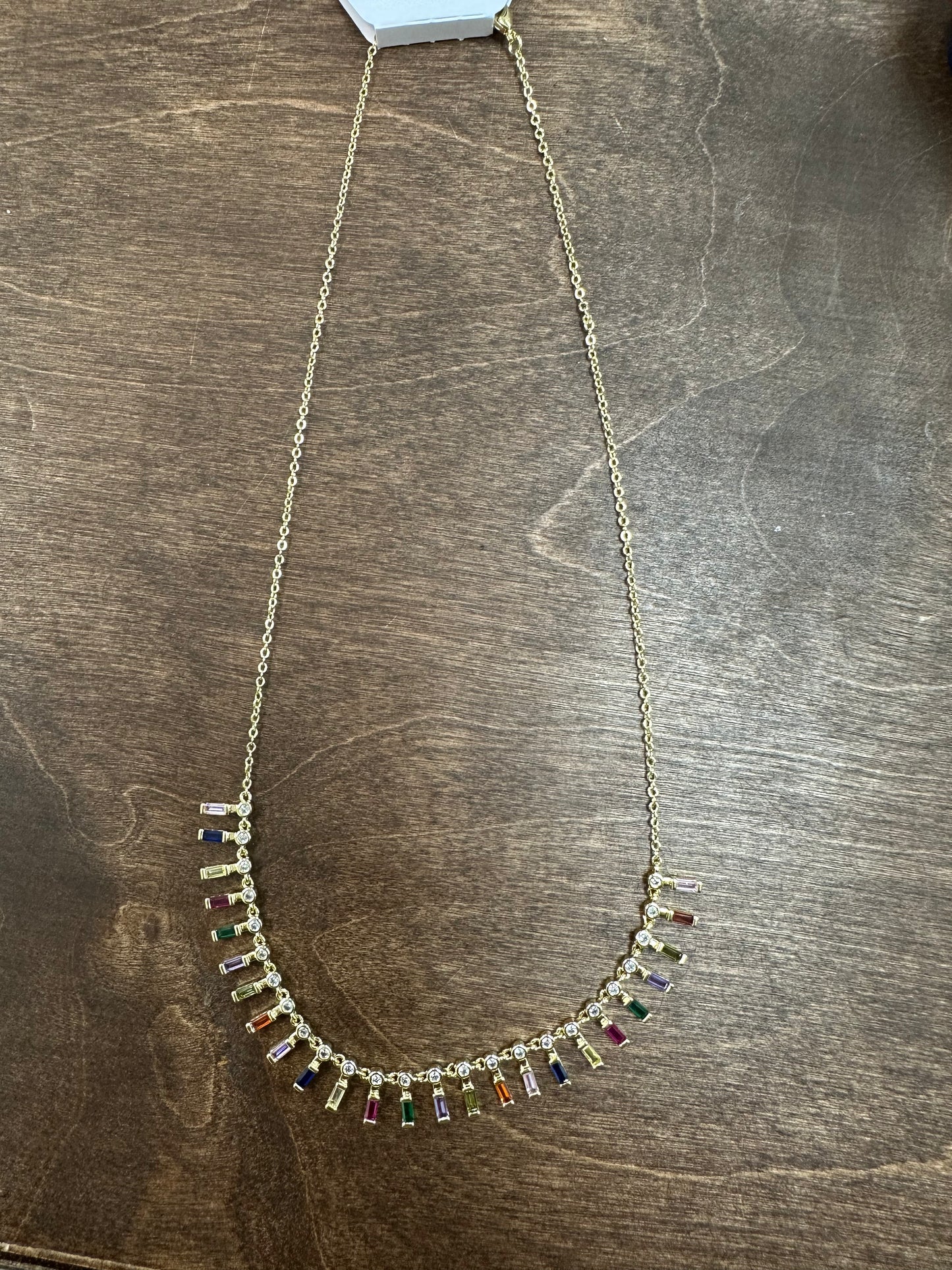 Rainbow Bar Necklace